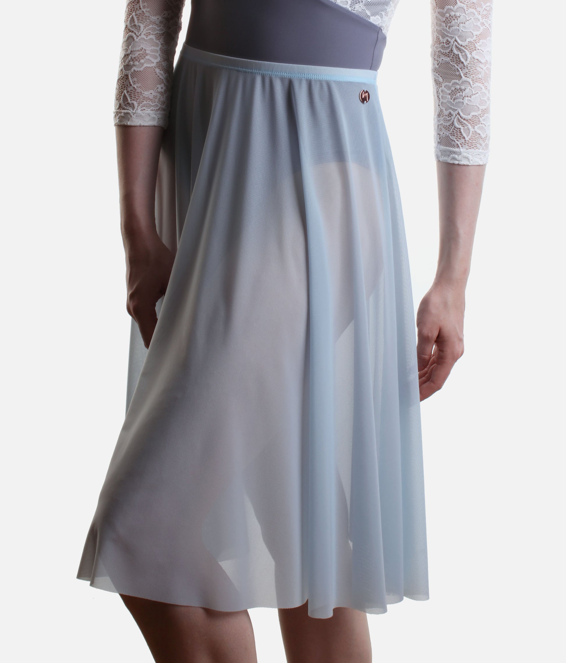 Long Mesh Ballet Skirt, Pull-On Ballet Rehearsal Skirt - ARIANA