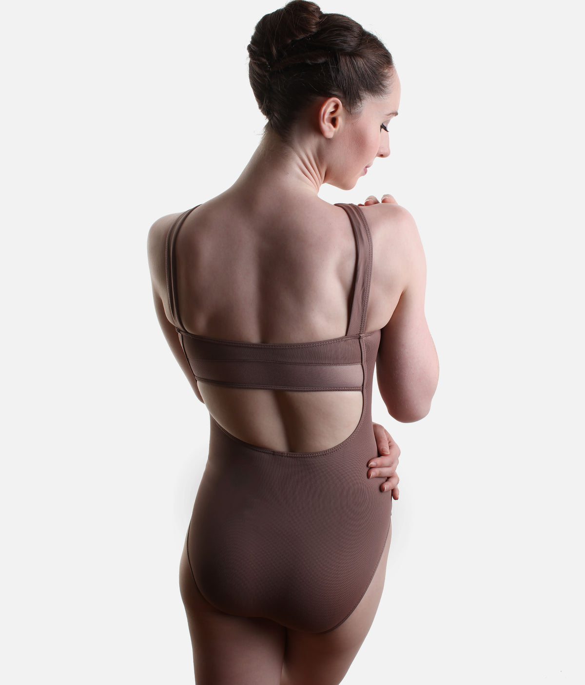 So Danca LS65 Luciana Sagioro – High Neck Ballet Leotard in Nut