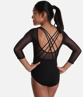 Paisley 3/4 Sleeve Leotard - M 121
