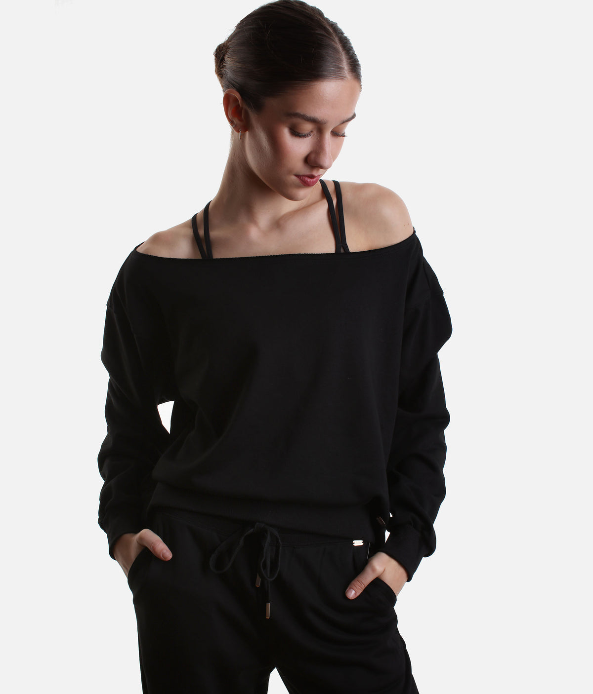 Mirella Adagio M30019L Oversized Dance Warm-Up Sweatshirt