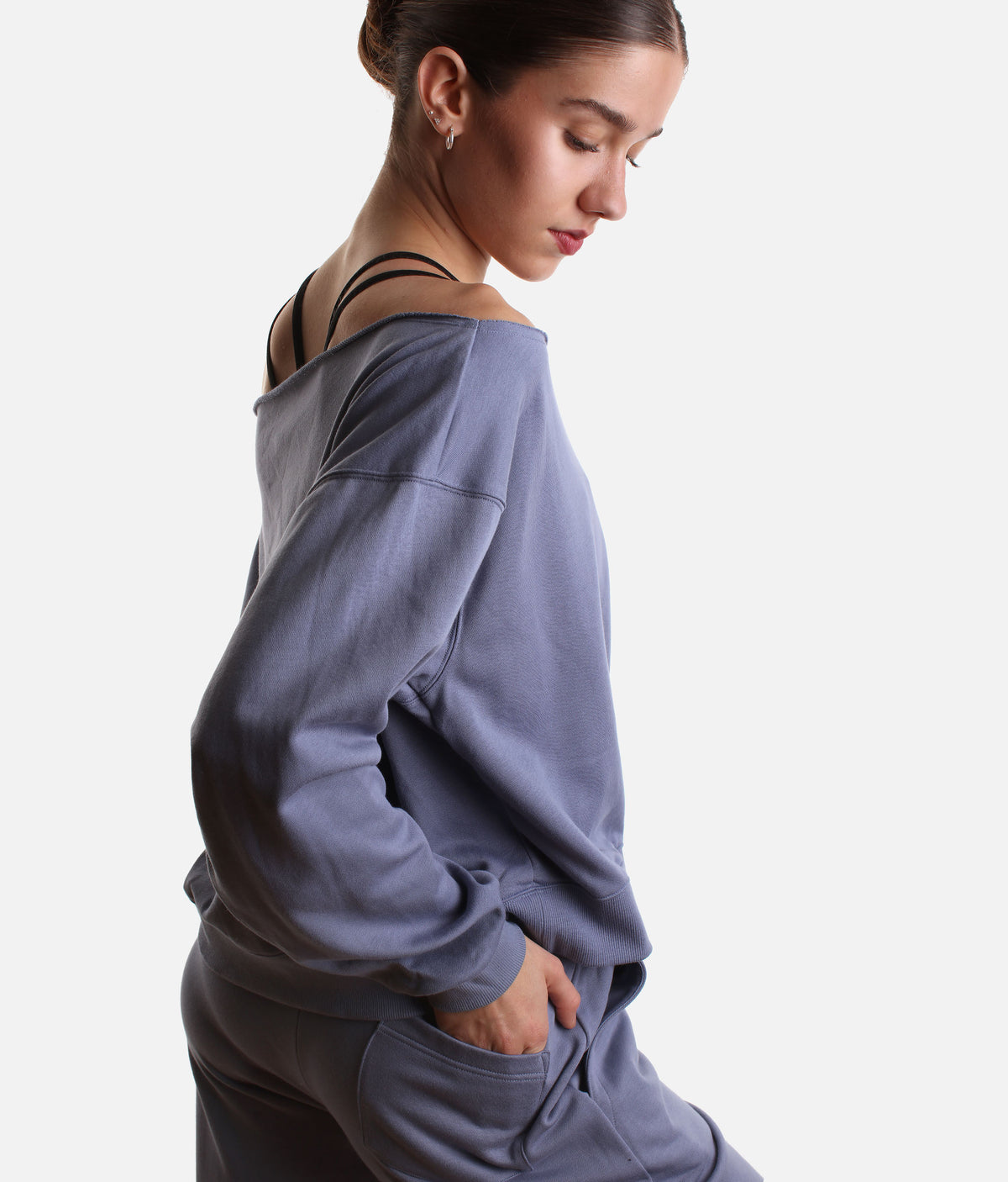 Mirella Adagio M30019L Oversized Dance Warm-Up Sweatshirt