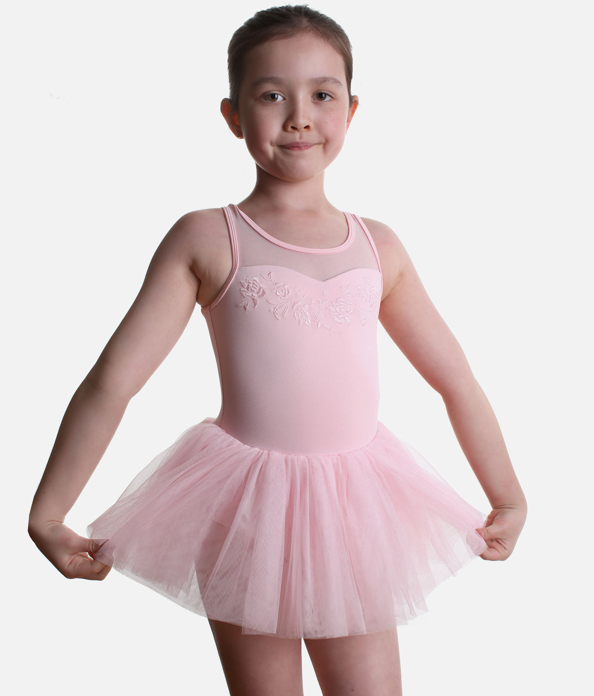 Mirella Petite Adagio M50011C – Girls’ Pink Tutu Leotard