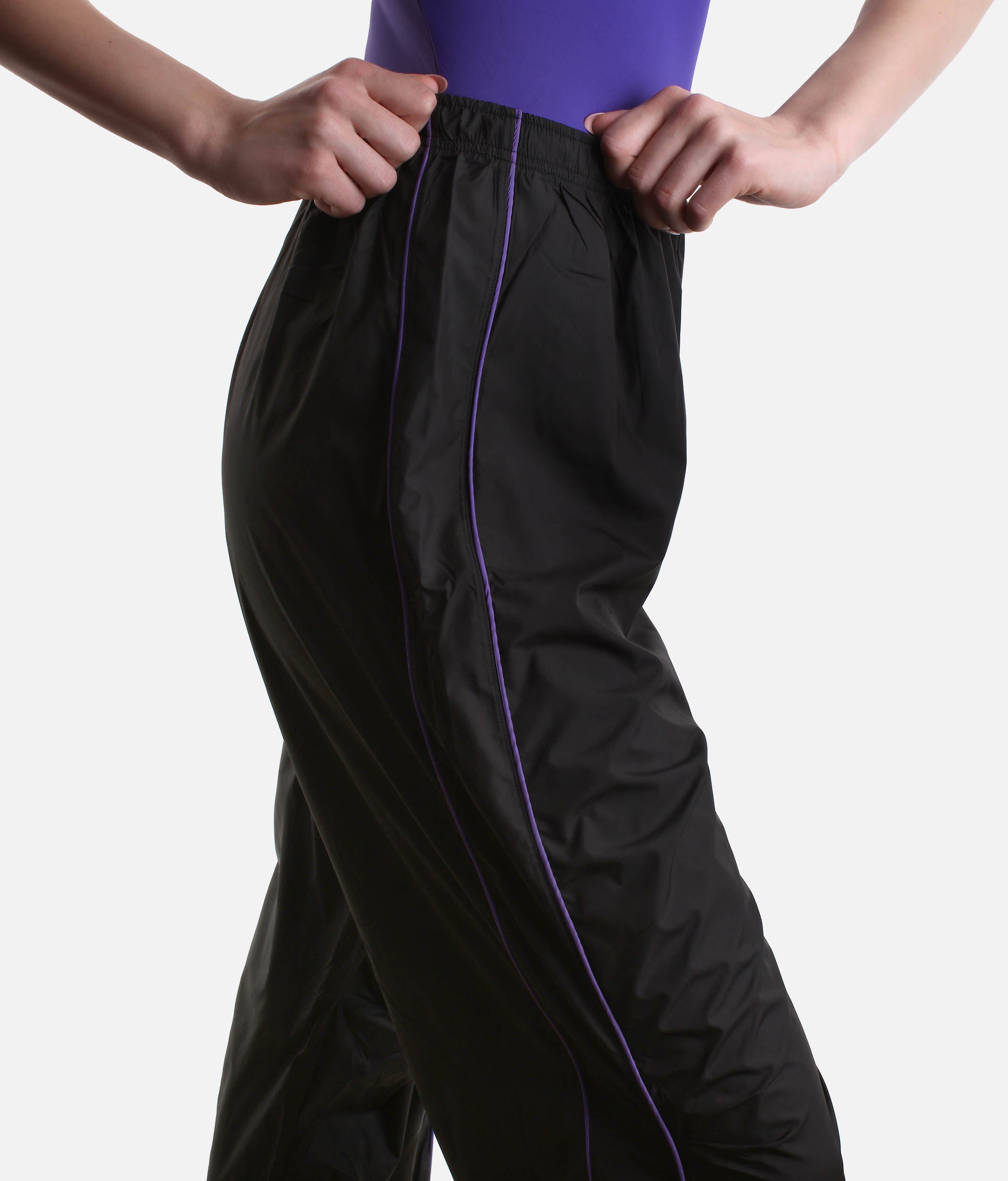 Ripstop Dance Pants, Lightweight Warm-Up with Ankle Toggle - M80005L