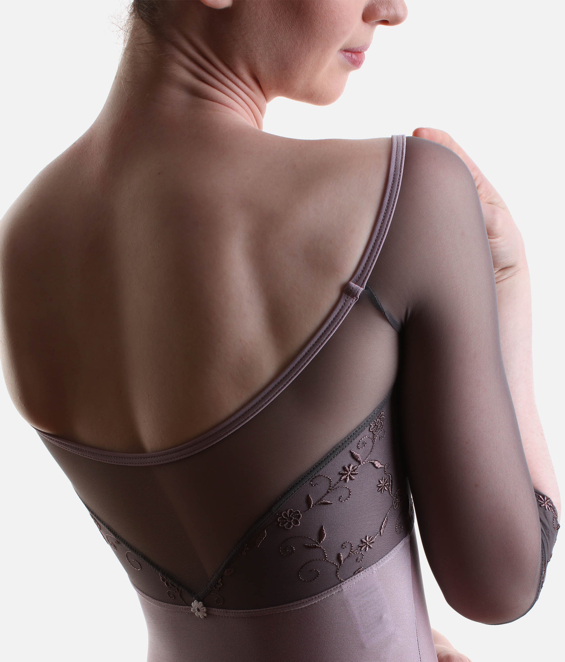 Professional Three Quarter Sleeve Ballet Leotard - MANIA CL Charleston