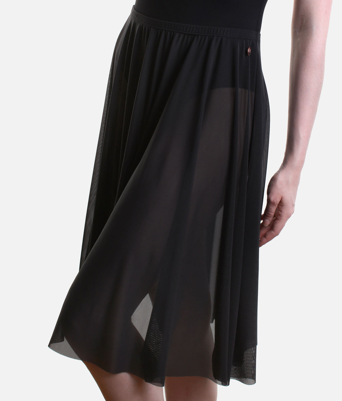 Long Mesh Ballet Skirt, Pull-On Ballet Rehearsal Skirt - ARIANA