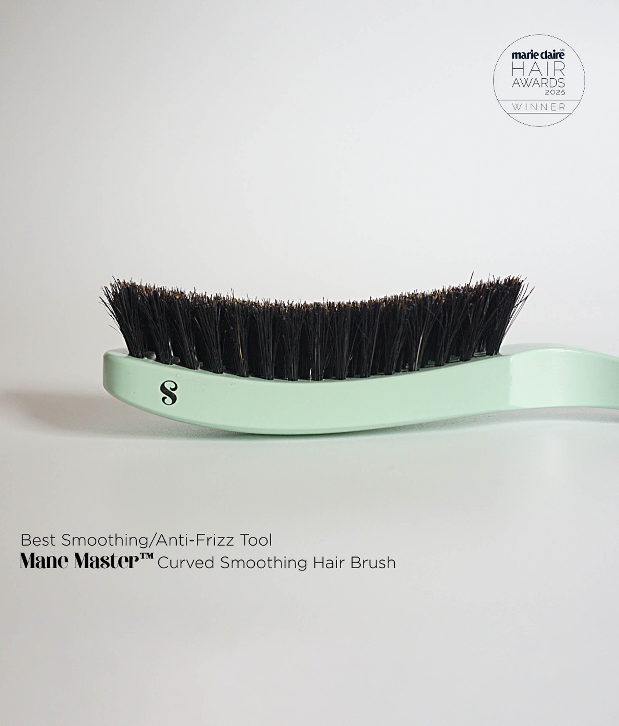 Curved Smoothing Hair Brush, Shine & Style Like a Pro - MANE MASTER™