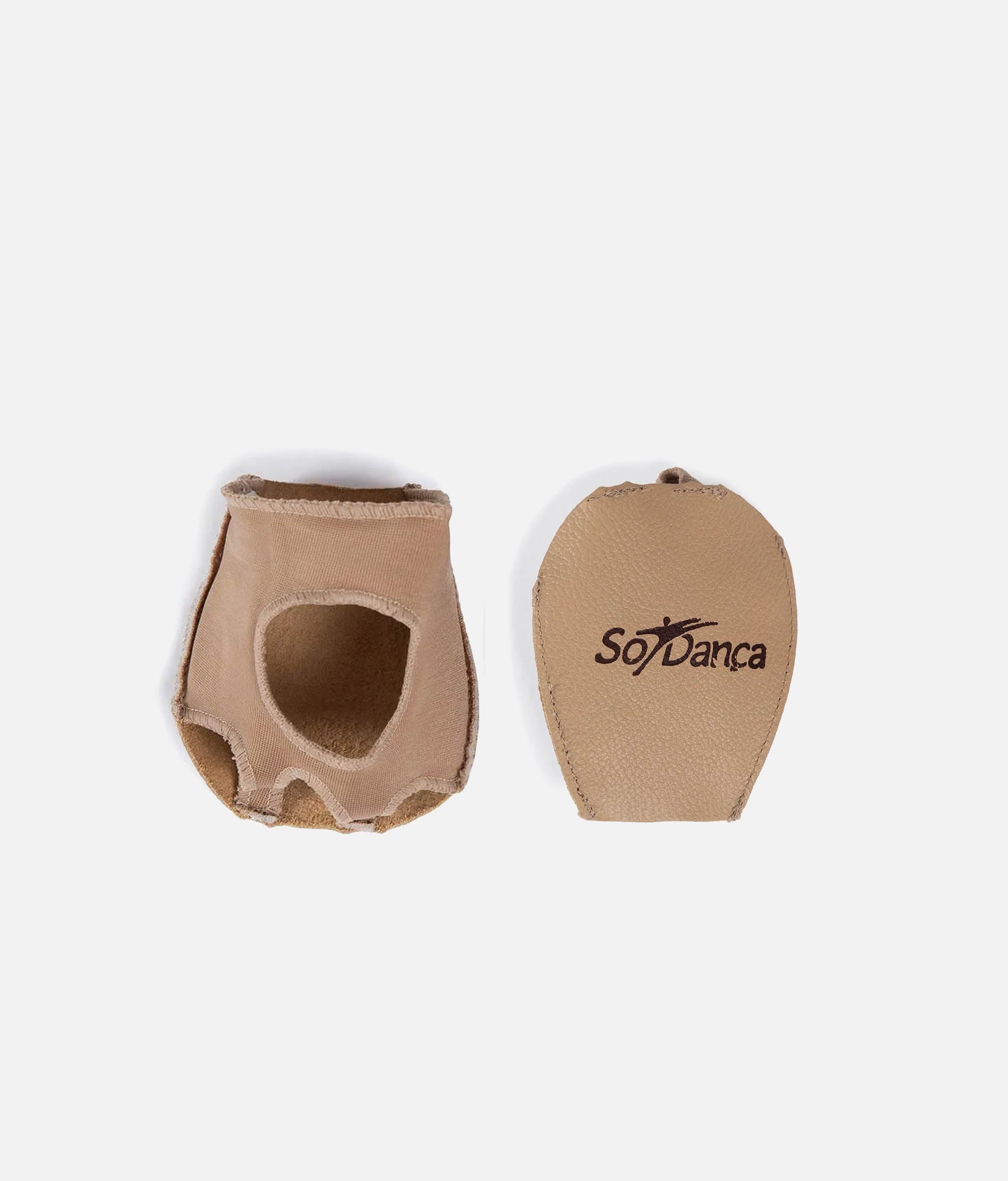 MDE16 - Reversible Half Sole Dance Shoes, Cat Paw Leather & Suede