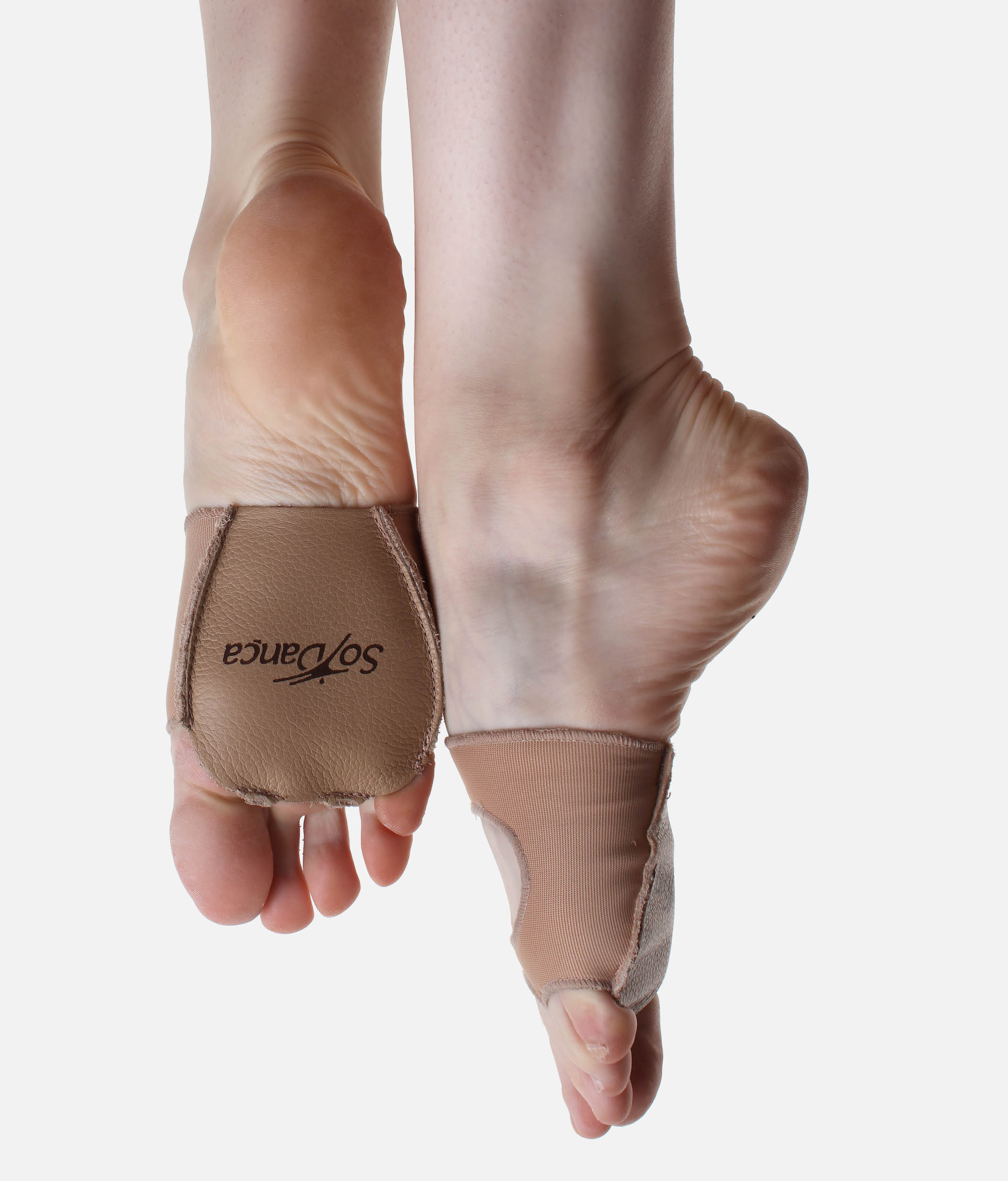 MDE16 - Reversible Half Sole Dance Shoes, Cat Paw Leather & Suede