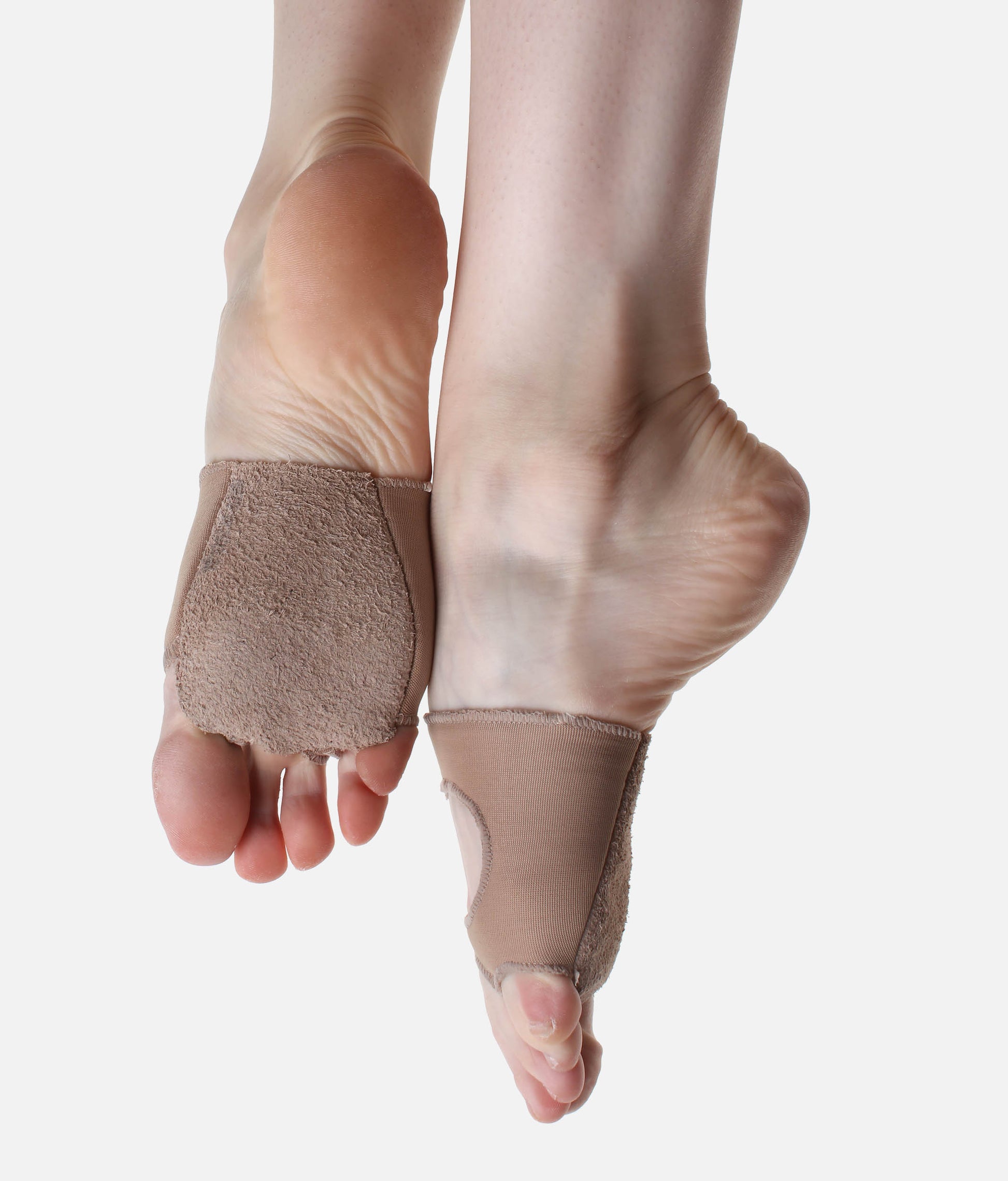 MDE16 - Reversible Half Sole Dance Shoes, Cat Paw Leather & Suede