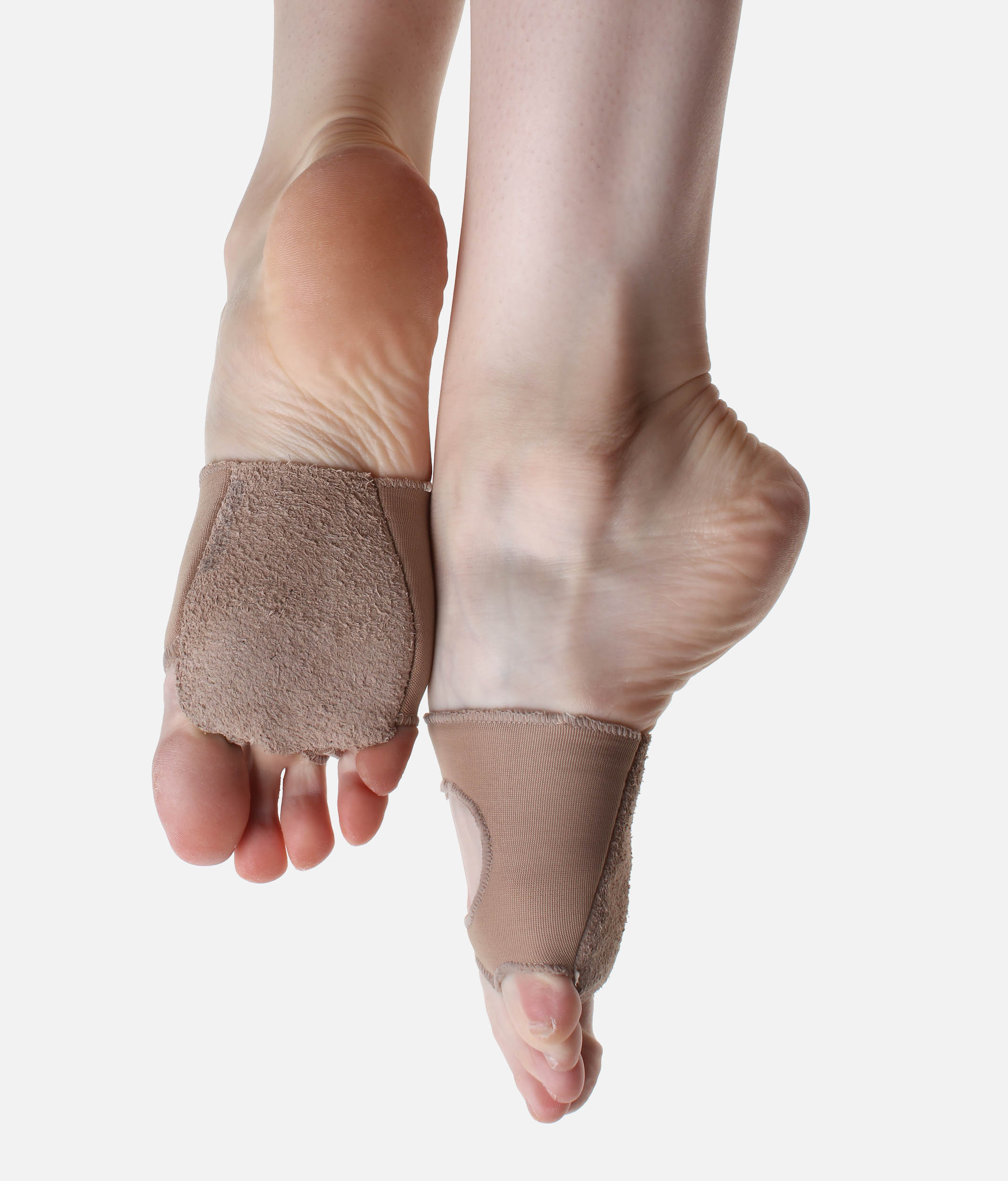 MDE16 - Reversible Half Sole Dance Shoes, Cat Paw Leather & Suede