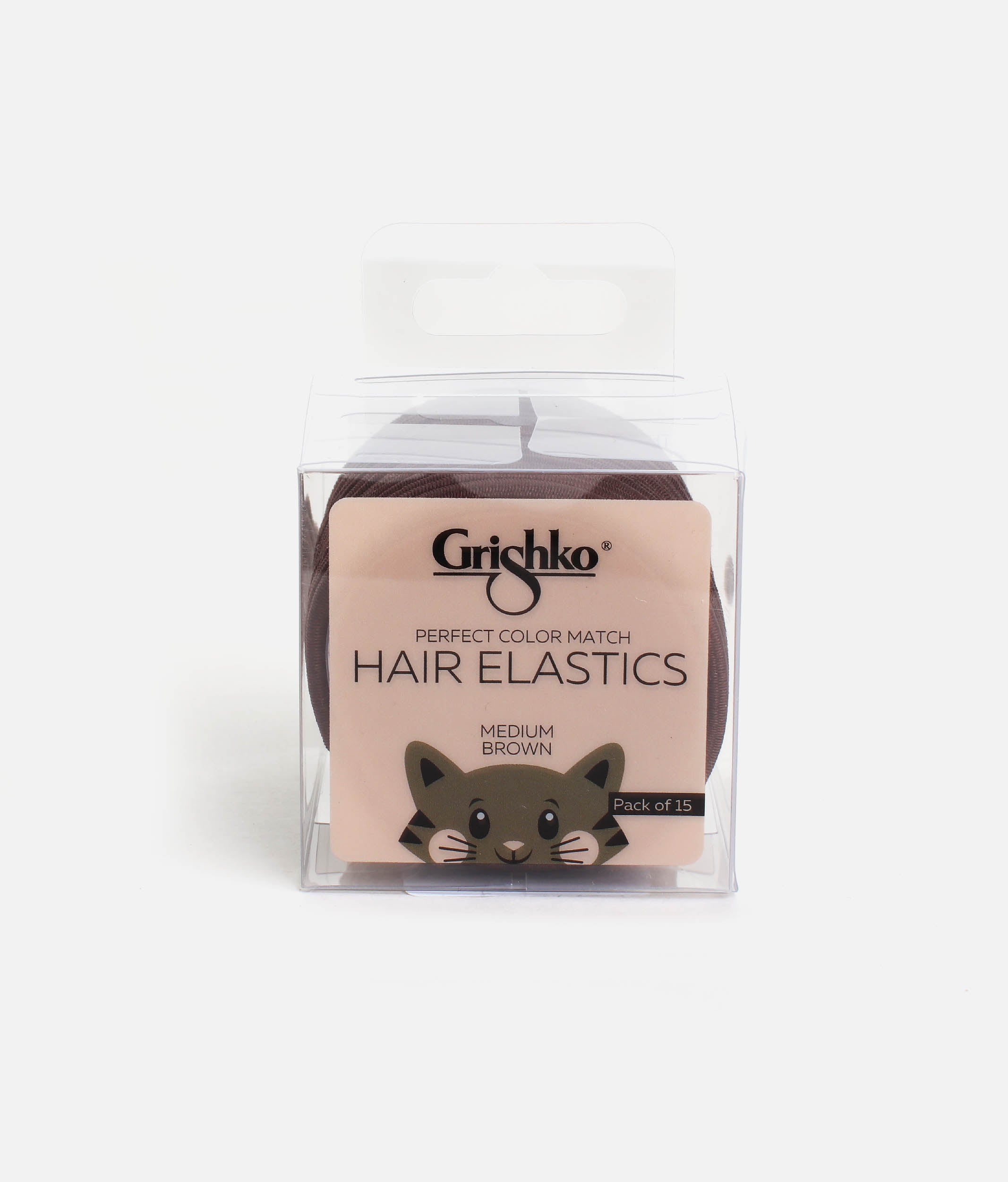 Hair Elastics, No-Slip Bands for Buns, Braids & Ponytails - HA1001G