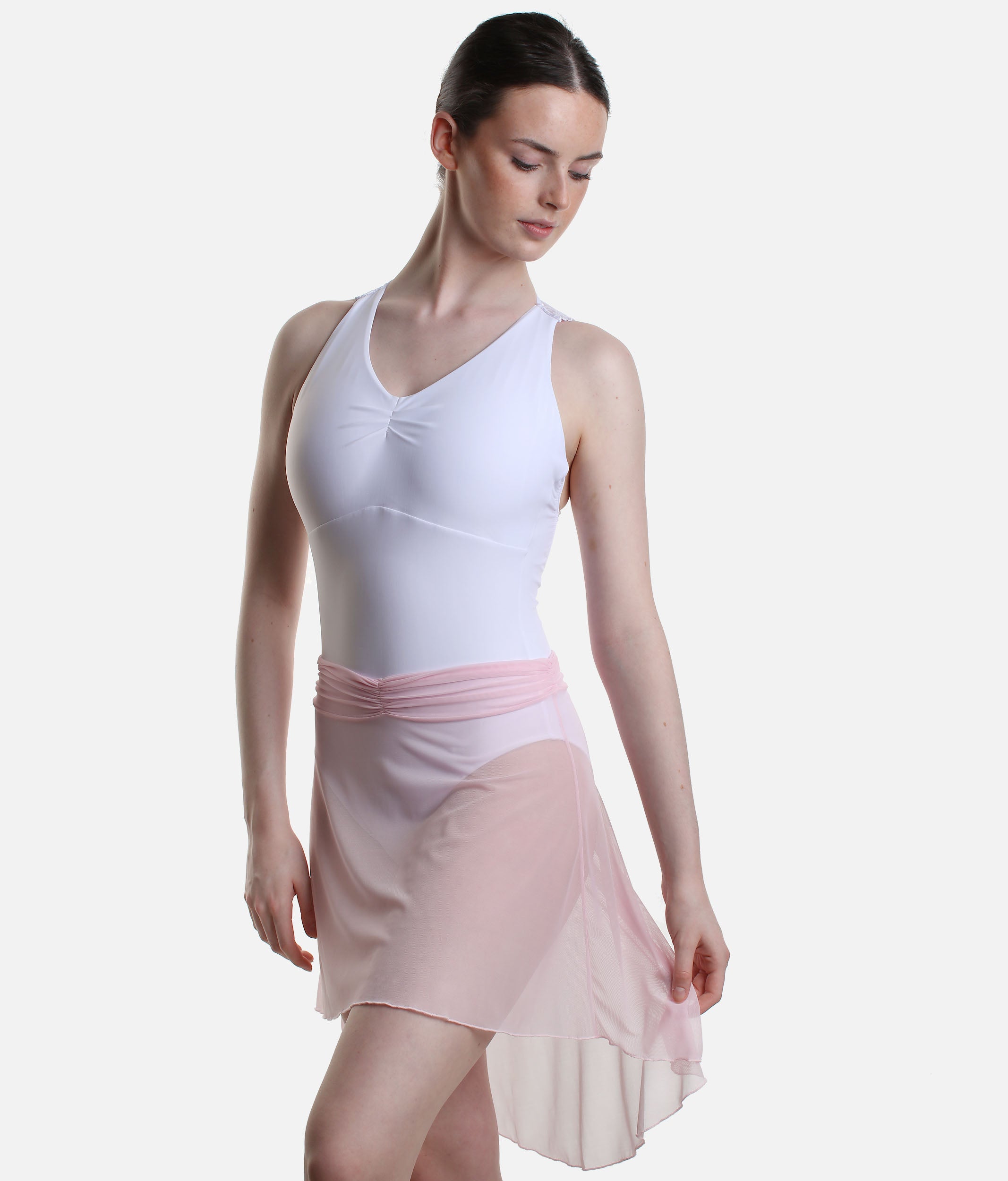 Pull On Dance Skirt, High-Low Design - MILLIE