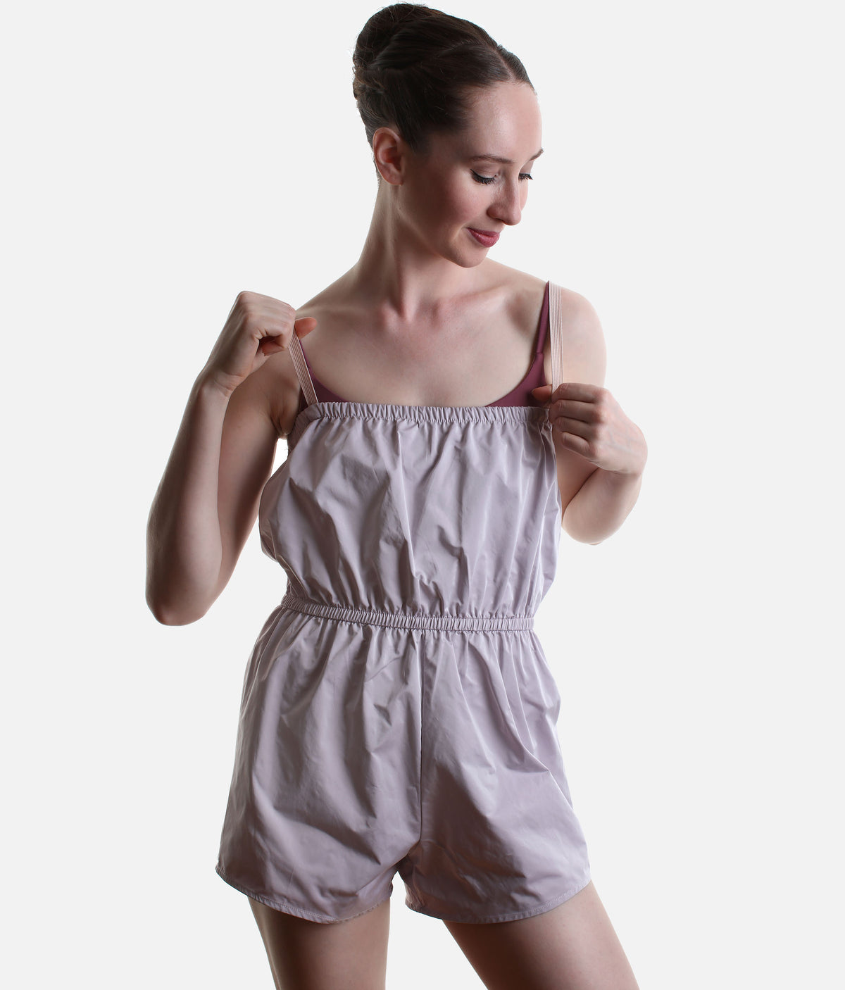 Pull-On Micro Romper for Ballet Warm-Ups