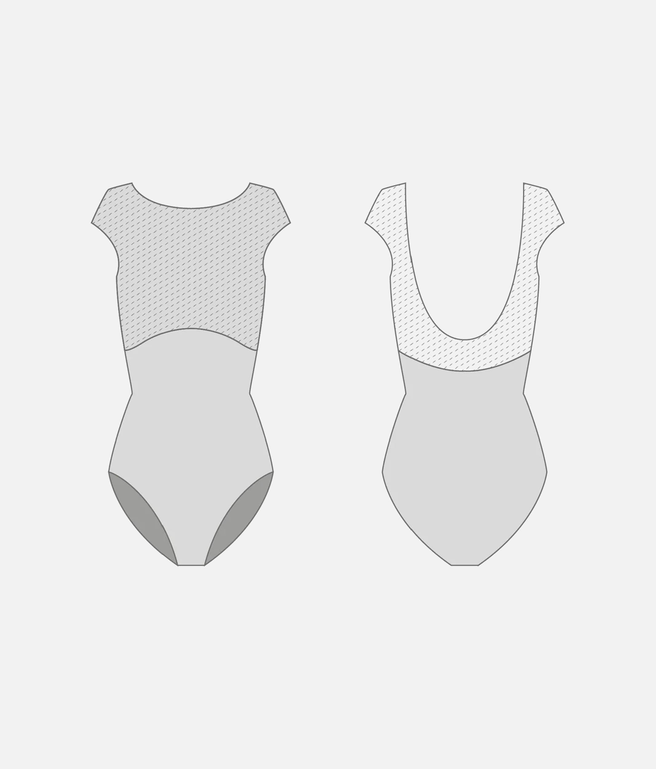 Boat-Neck Ballet Leotard with Open-Back Design - MINERVA DI Vigneto