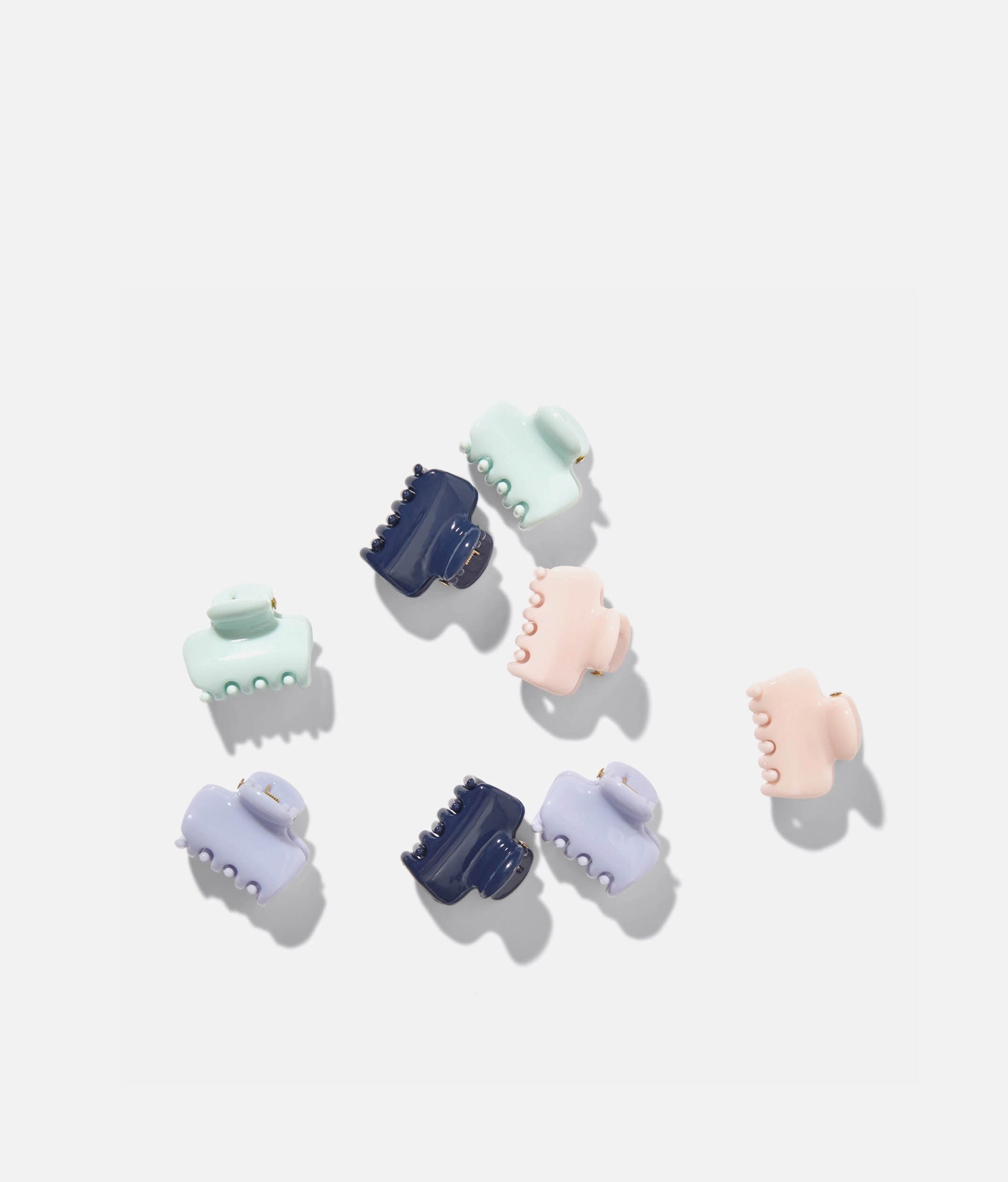 Recycled Plastic Cloud Claw Clips Garden Bouquet Mini Set – 8pc