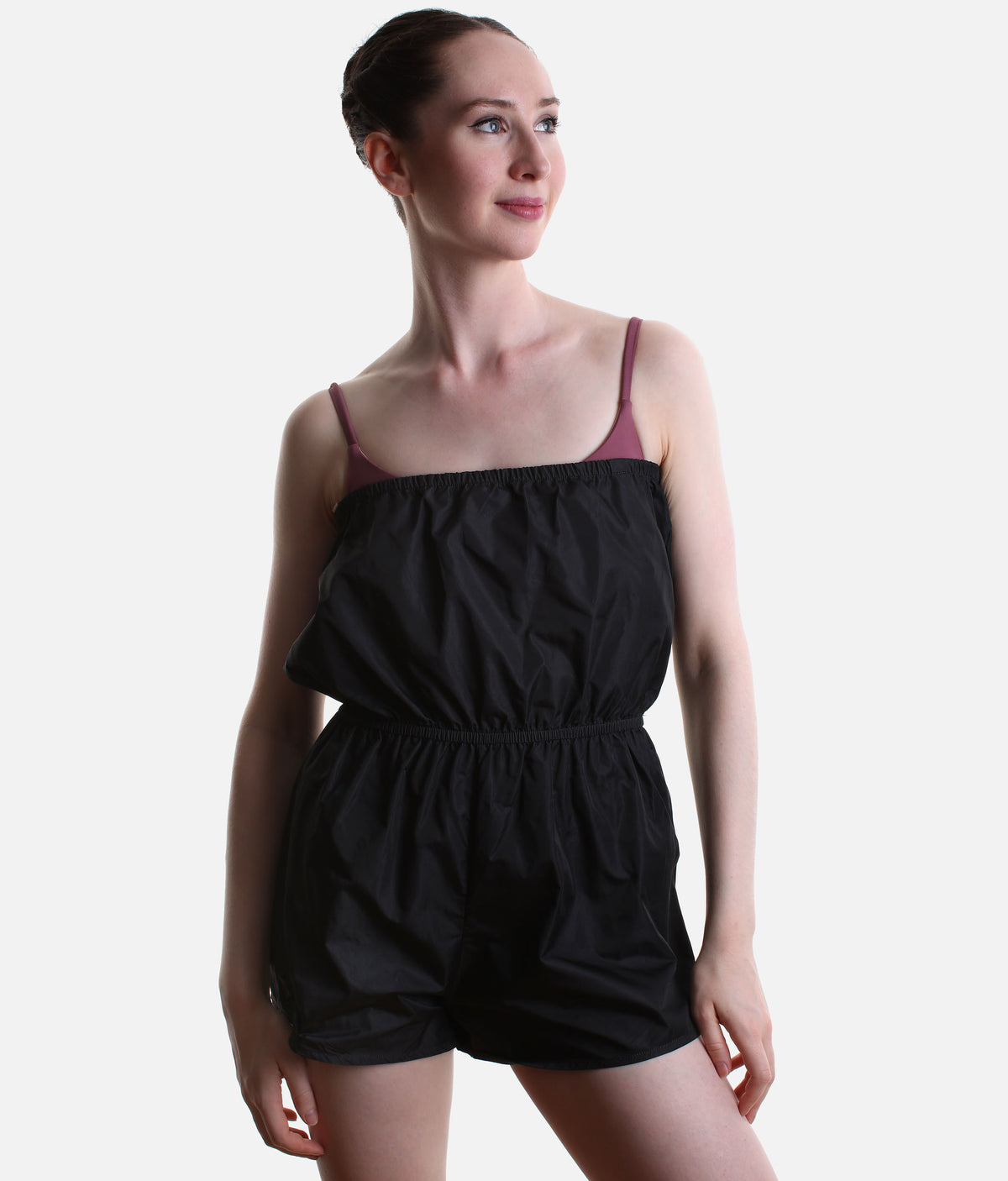 Pull-On Micro Romper for Ballet Warm-Ups