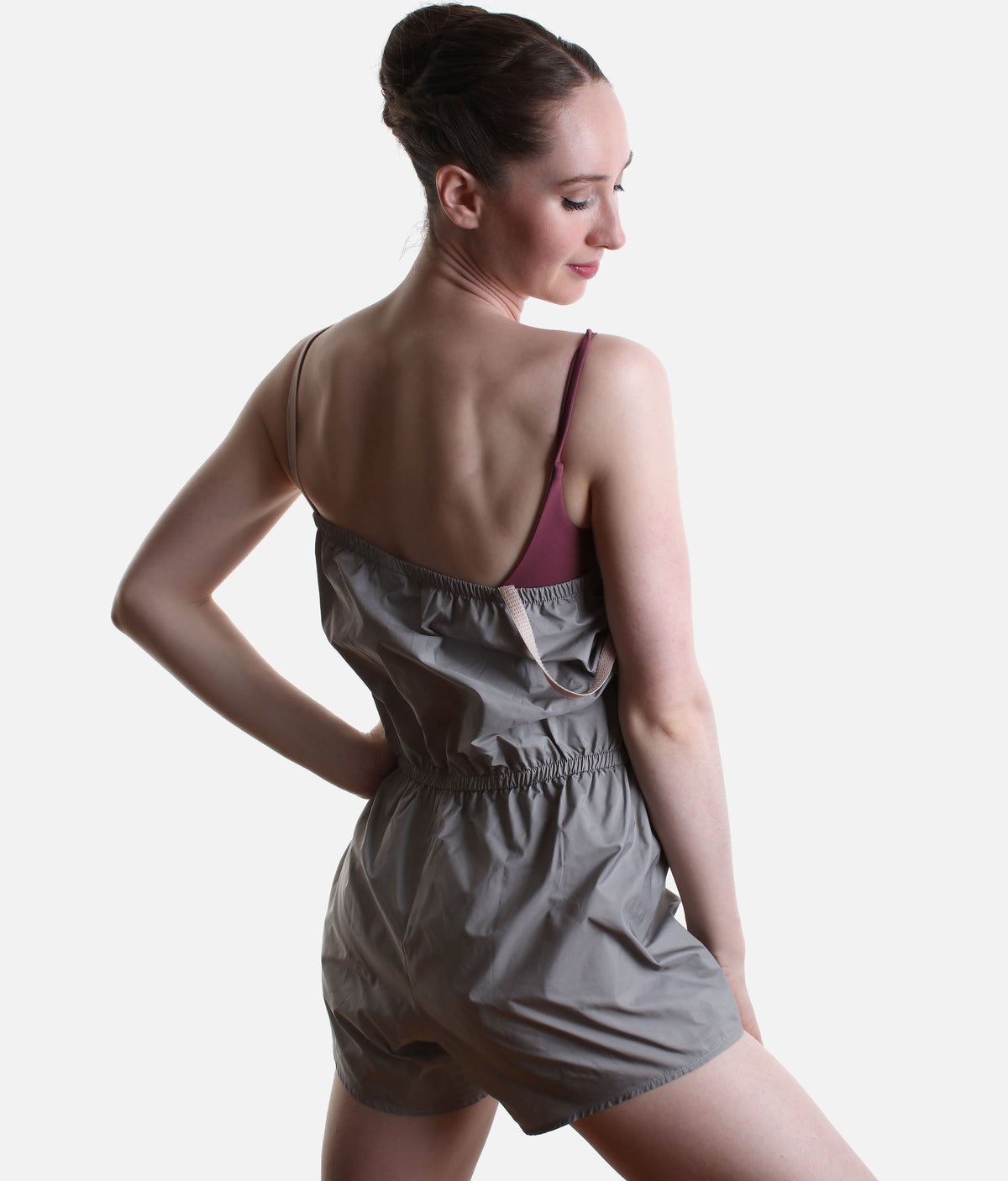 Pull-On Micro Romper for Ballet Warm-Ups