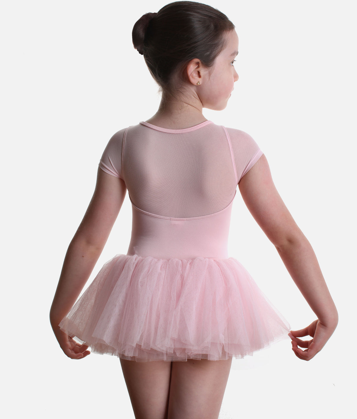 Mirella Petite Adagio M20012C – Girls’ Pink Cap Sleeve Tutu Dress
