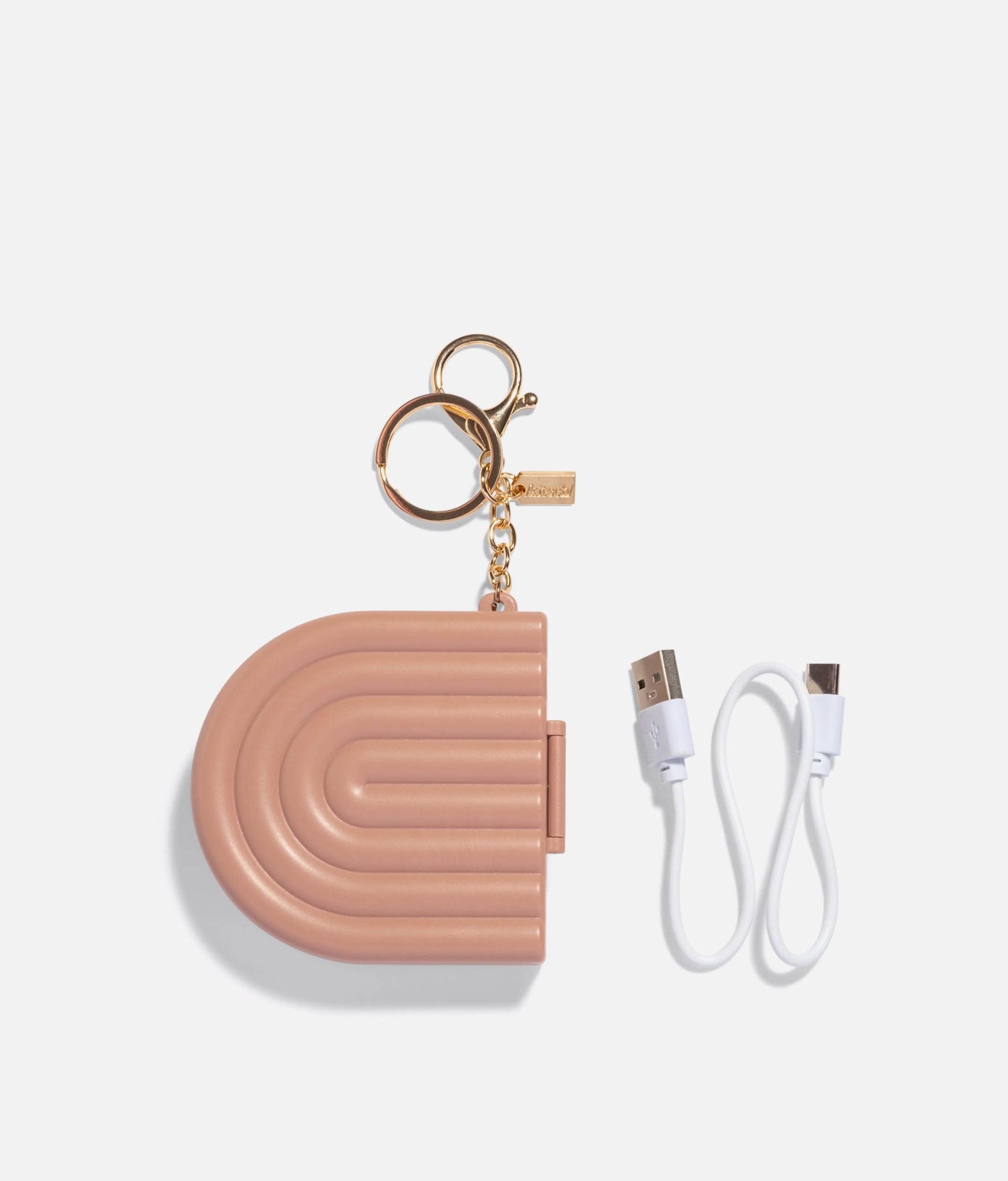 Terracotta Compact Mirror with LED Light – Travel-Size