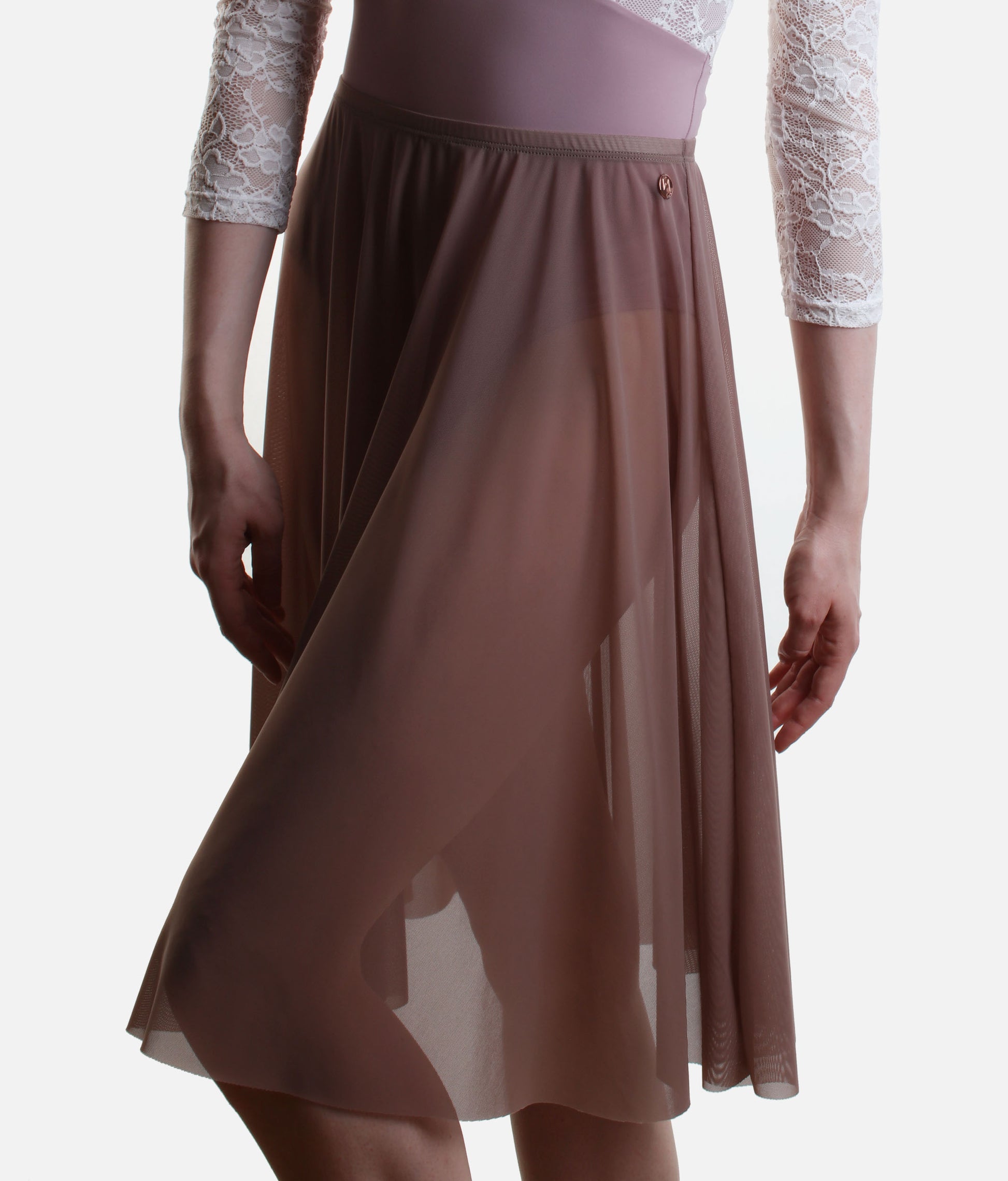 Long Mesh Ballet Skirt, Pull-On Ballet Rehearsal Skirt - ARIANA