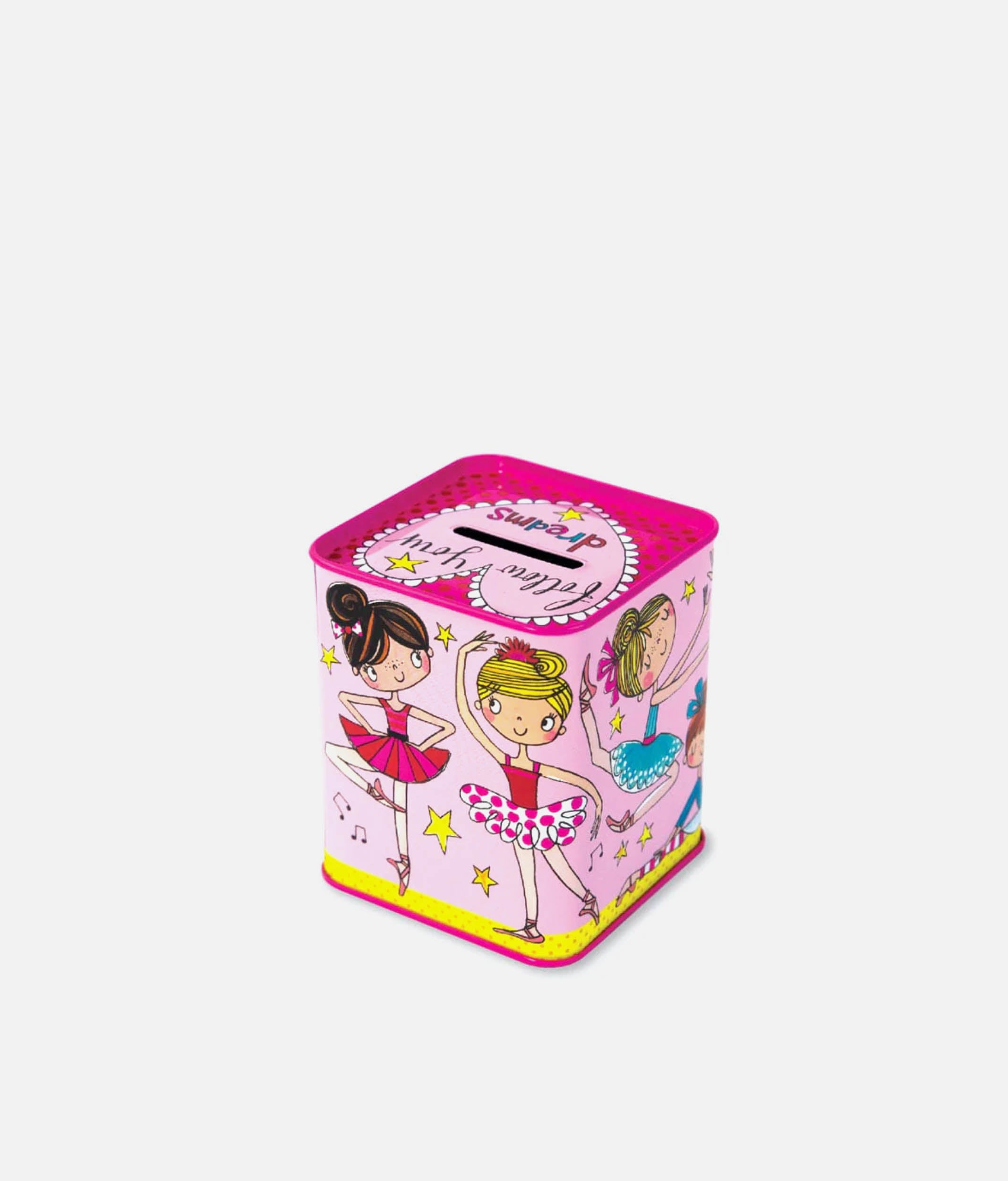 Money Box Tin, Ballerina Design - MONBOX18