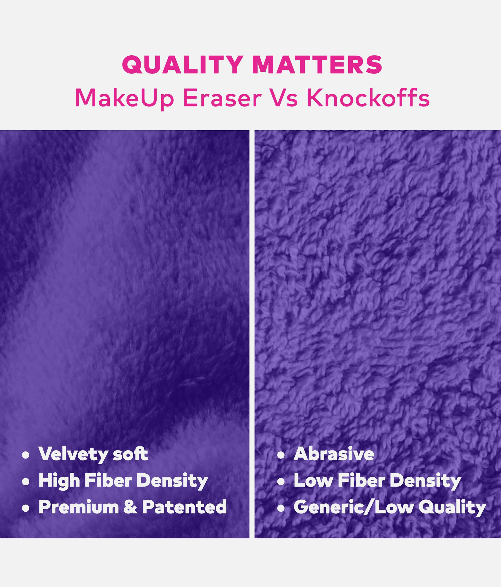 Queen Purple MAKEUP ERASER PRO - Makeup Off, Spotlight On