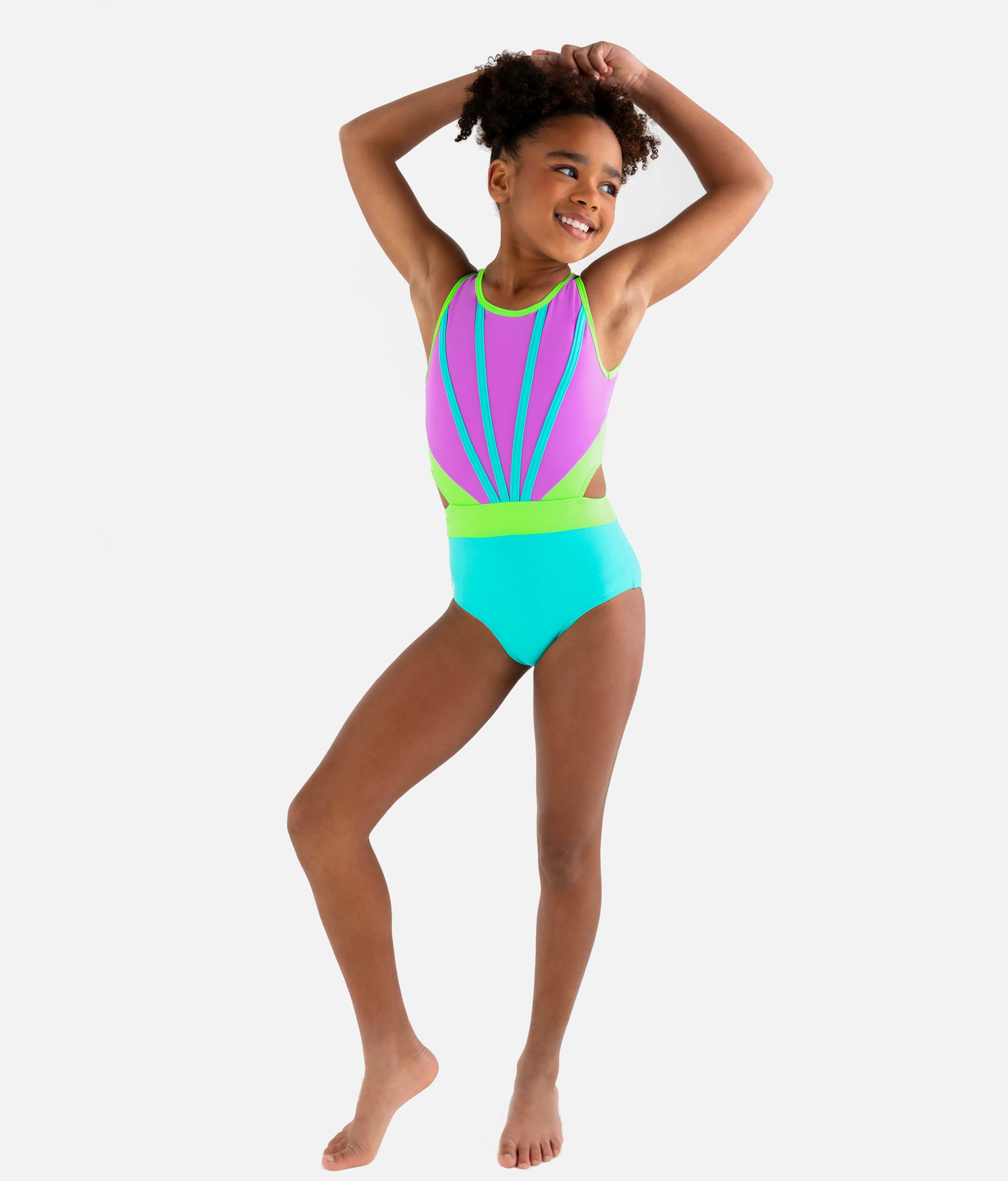 Shop Neon Daphne Gymnastics Leotard Bold Beautiful Dance World