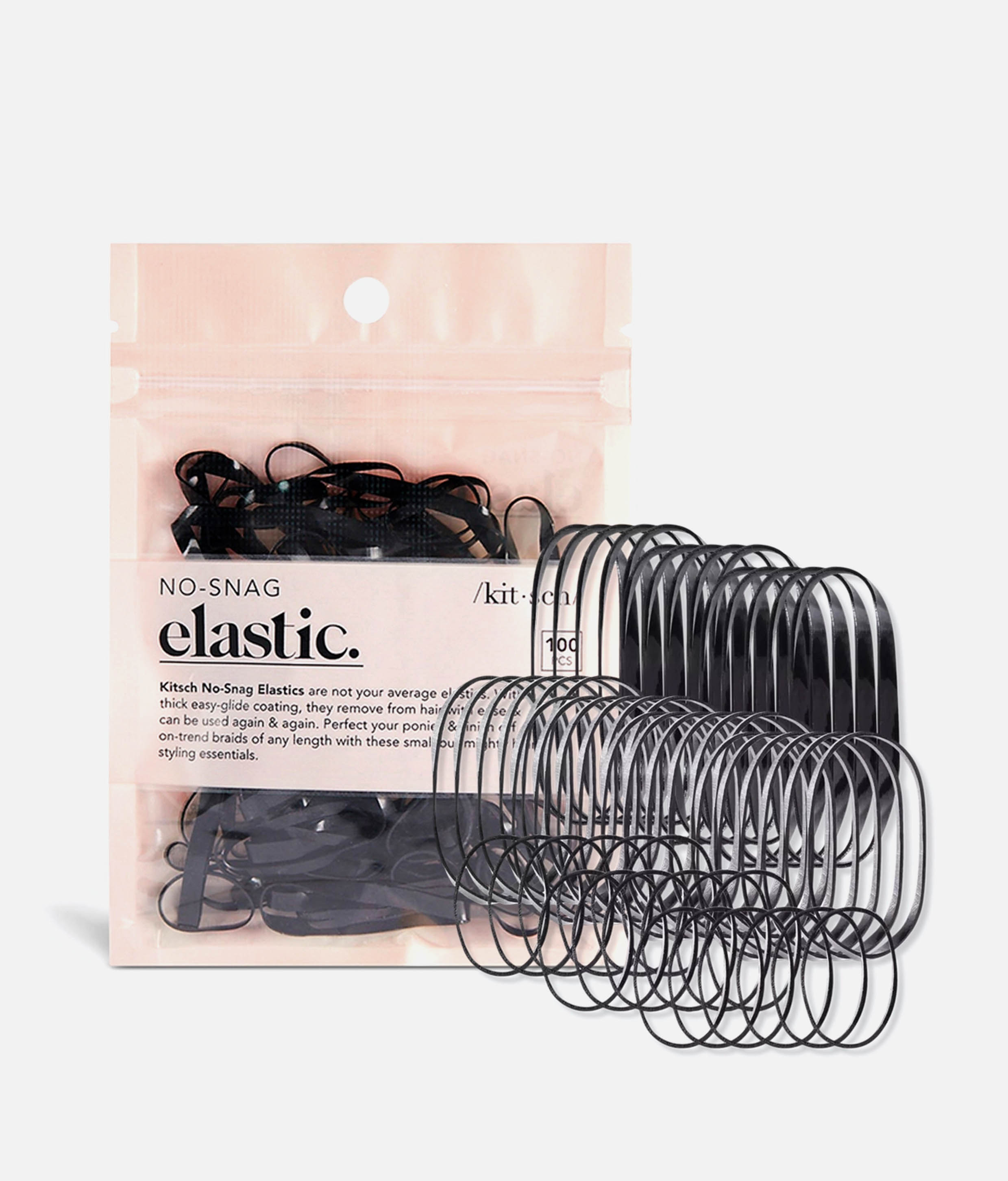 No-Snag Elastic Hair Ties - Strong, Secure & Damage-Free Hold