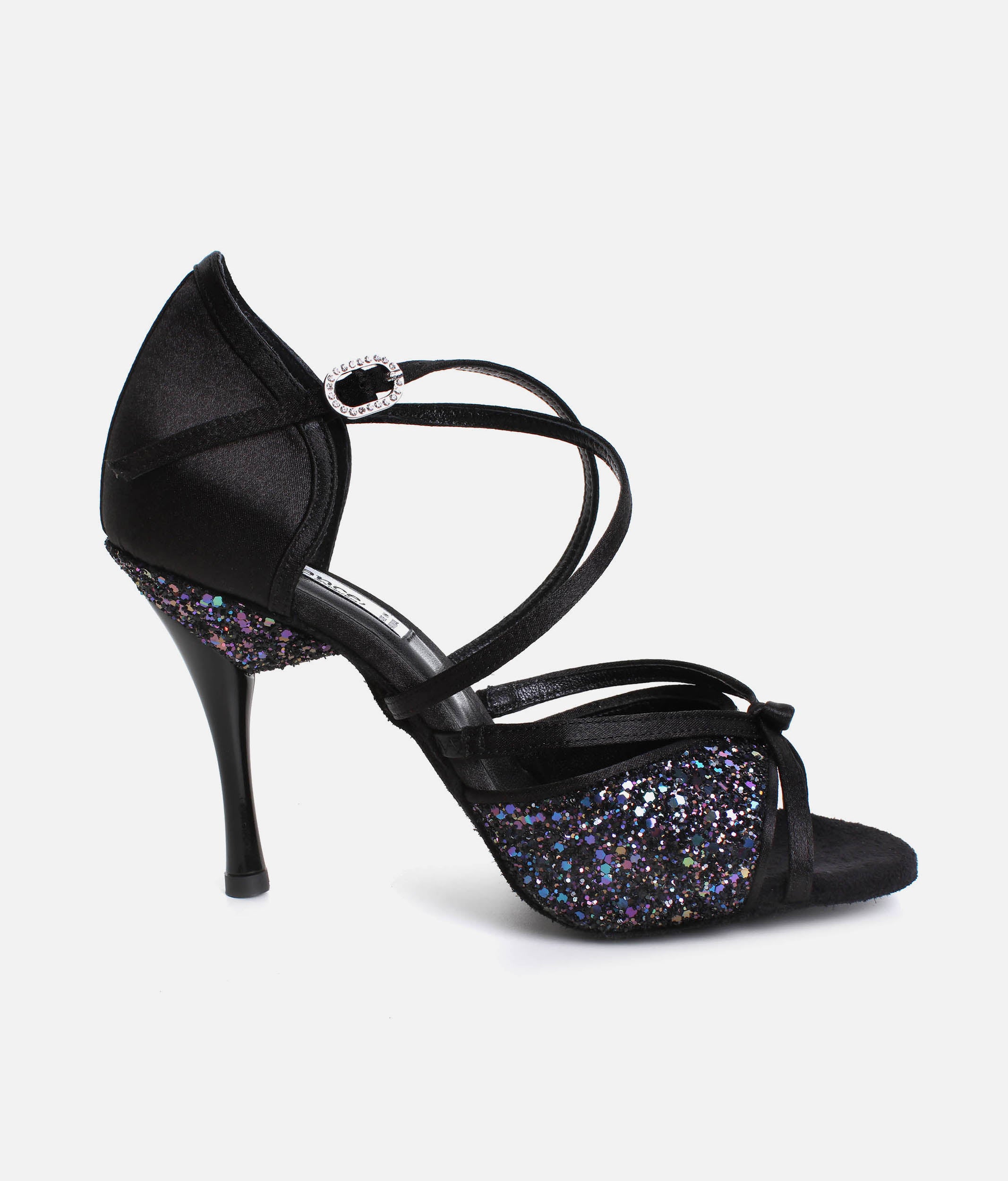 Elegant Salsa & Tango Dance Heels with Versatile Buckle, 75mm Heel - PD801 PRO