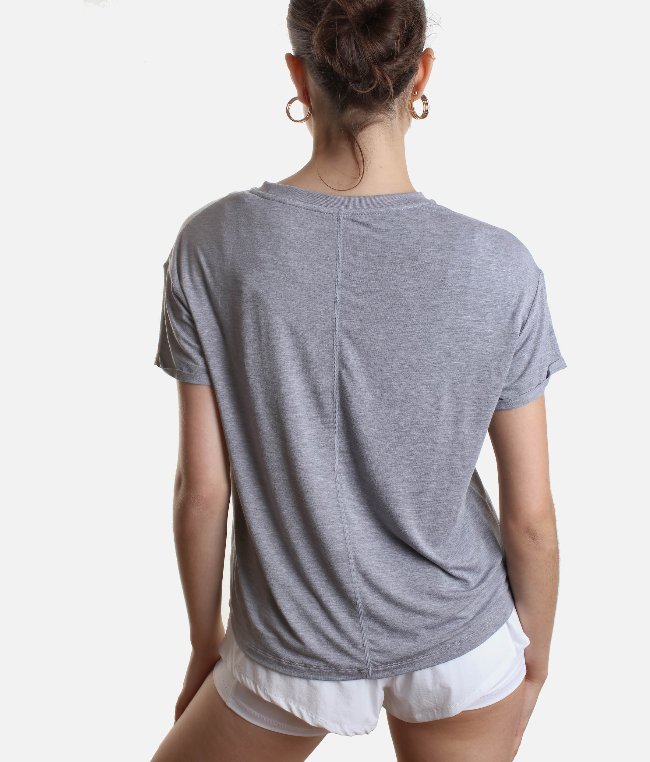 The Perfect Tee in Cool Grey - Lightweight, Stylish, and Ready to Go