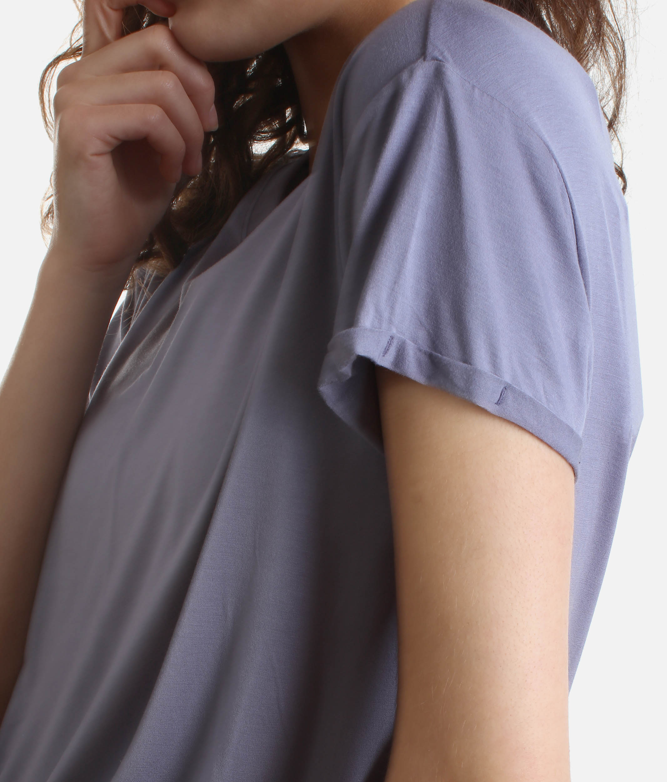 Perfect Tee in Mist Blue - Cool, Comfy, and Classic