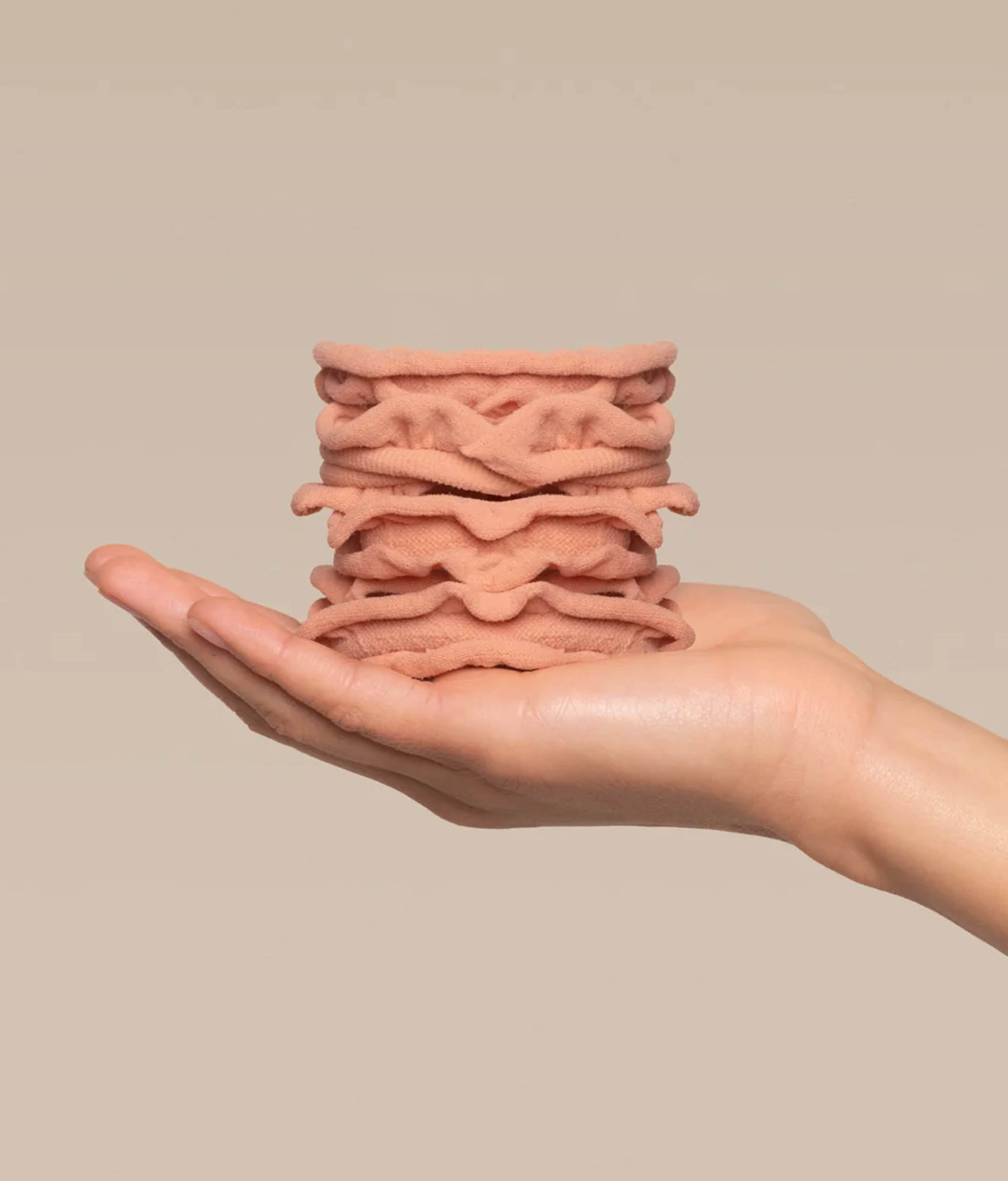 Blush Petal Hair Elastics, Blush and Neutral 10-Pack