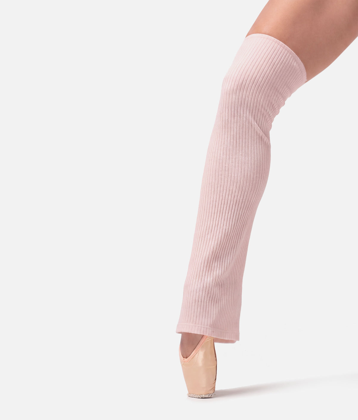 Mara Dancewear Knit Legwarmers – 65cm in Soft Pink & Light Cream