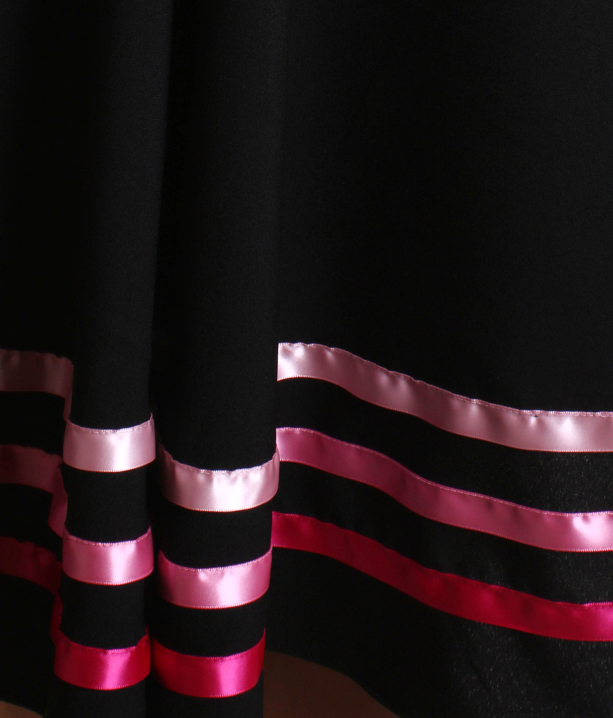 Girls Character Dance Skirt - RAD & ISTD Approved with 3 Ribbon Stripes