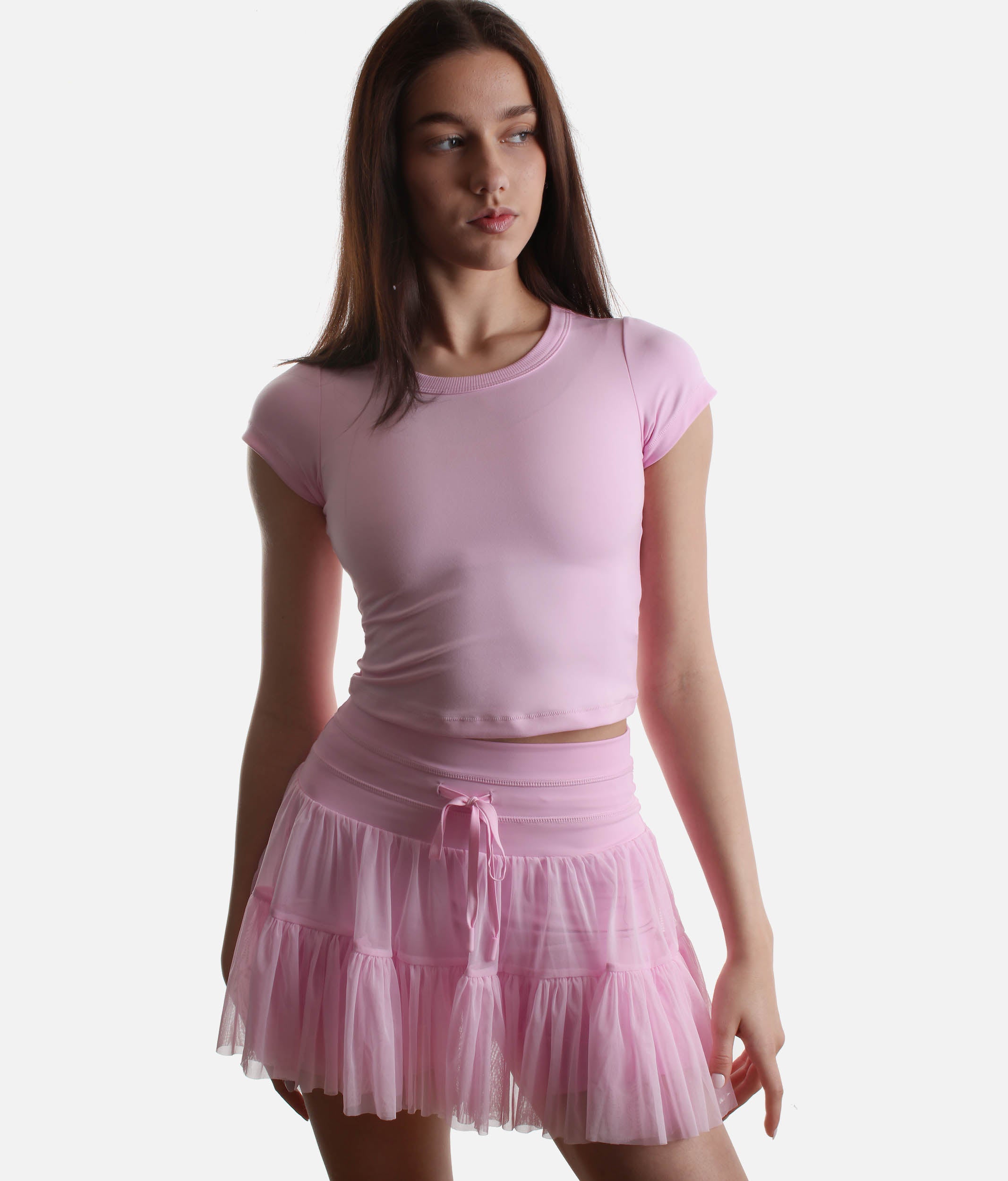 Bubblegum Pink Pirouette Skort – Adjustable Fit, Pockets & Petticoat Design