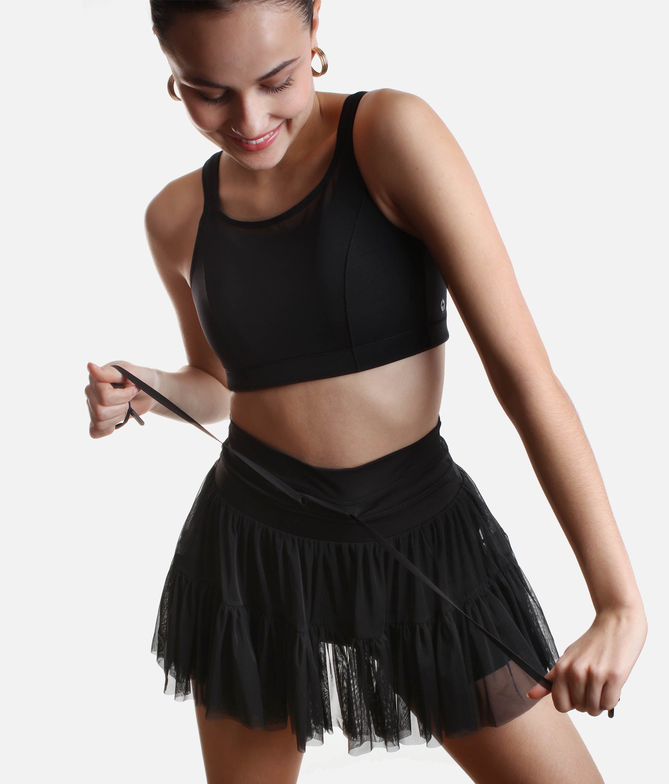 PIROUETTE SKORT in Black – Elegant & Ready to Move