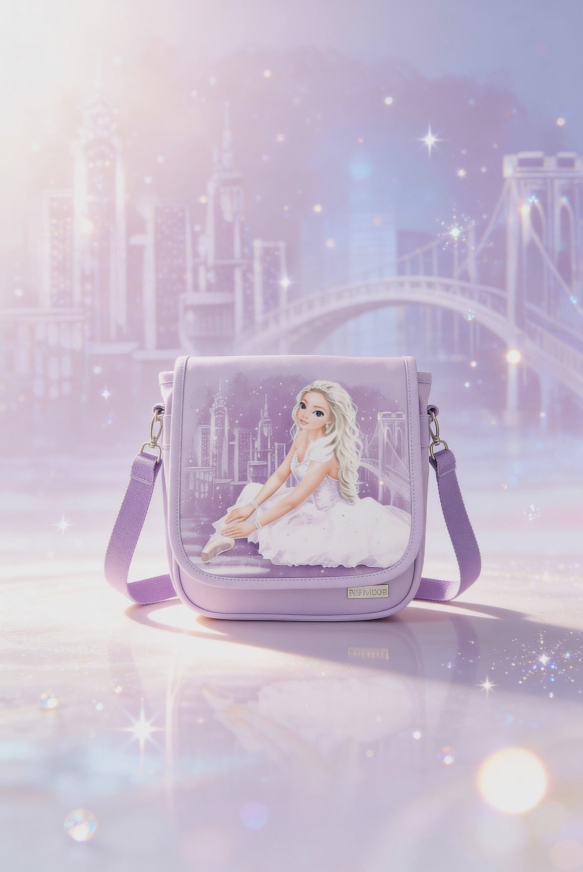 Load video: TOPModel Ballerina Shoulder Bag with Adjustable Strap &amp; Magnetic Flap - 0012251