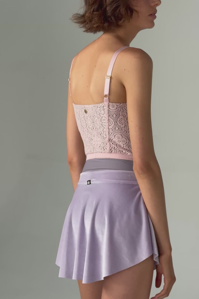 Bodile Zara Velvet Ballet Skirt – Short Pull-On Signature Style