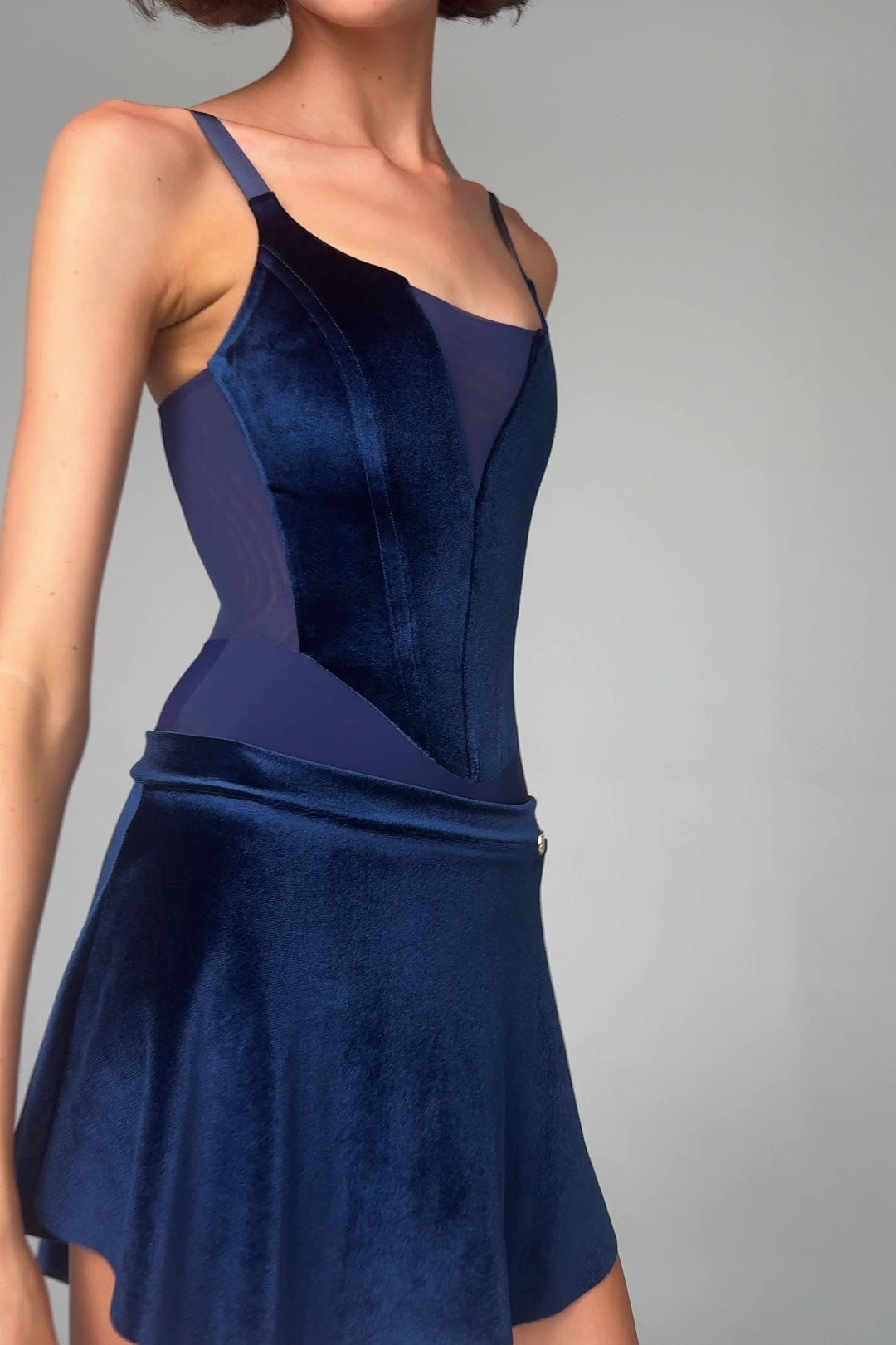Load video: Bodile Zara Velvet Ballet Skirt – Short Pull-On Signature Style