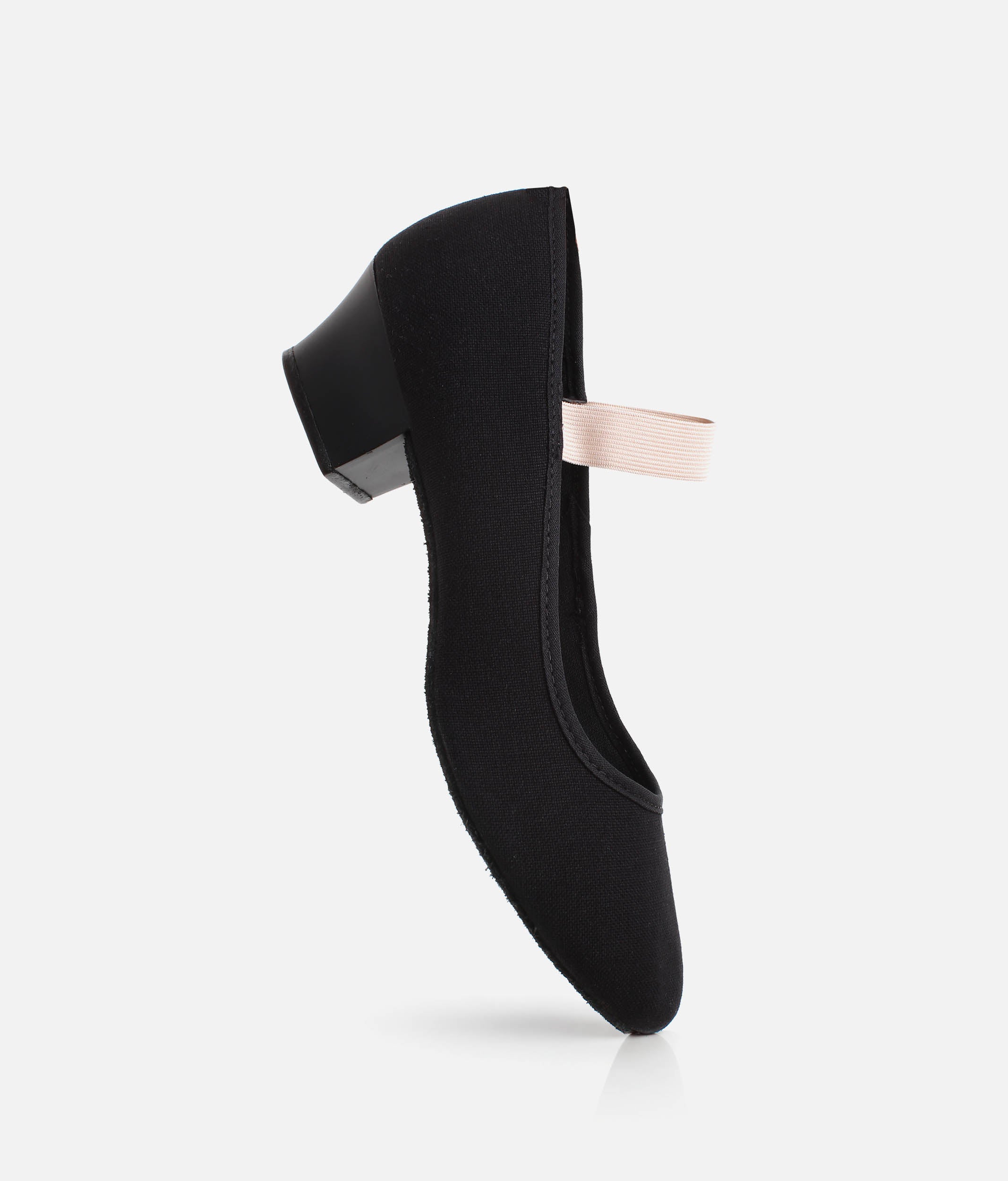 RO14 - Cuban Heel Canvas Character Shoes, Pre-Arched RAD Approved