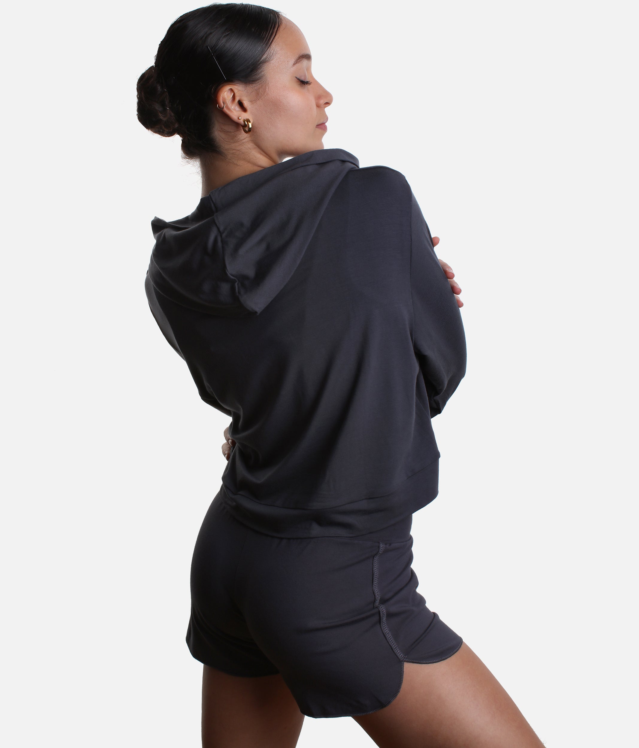 Cropped Hoodie, Soft Bamboo Dance Warm-Up Essential - REN