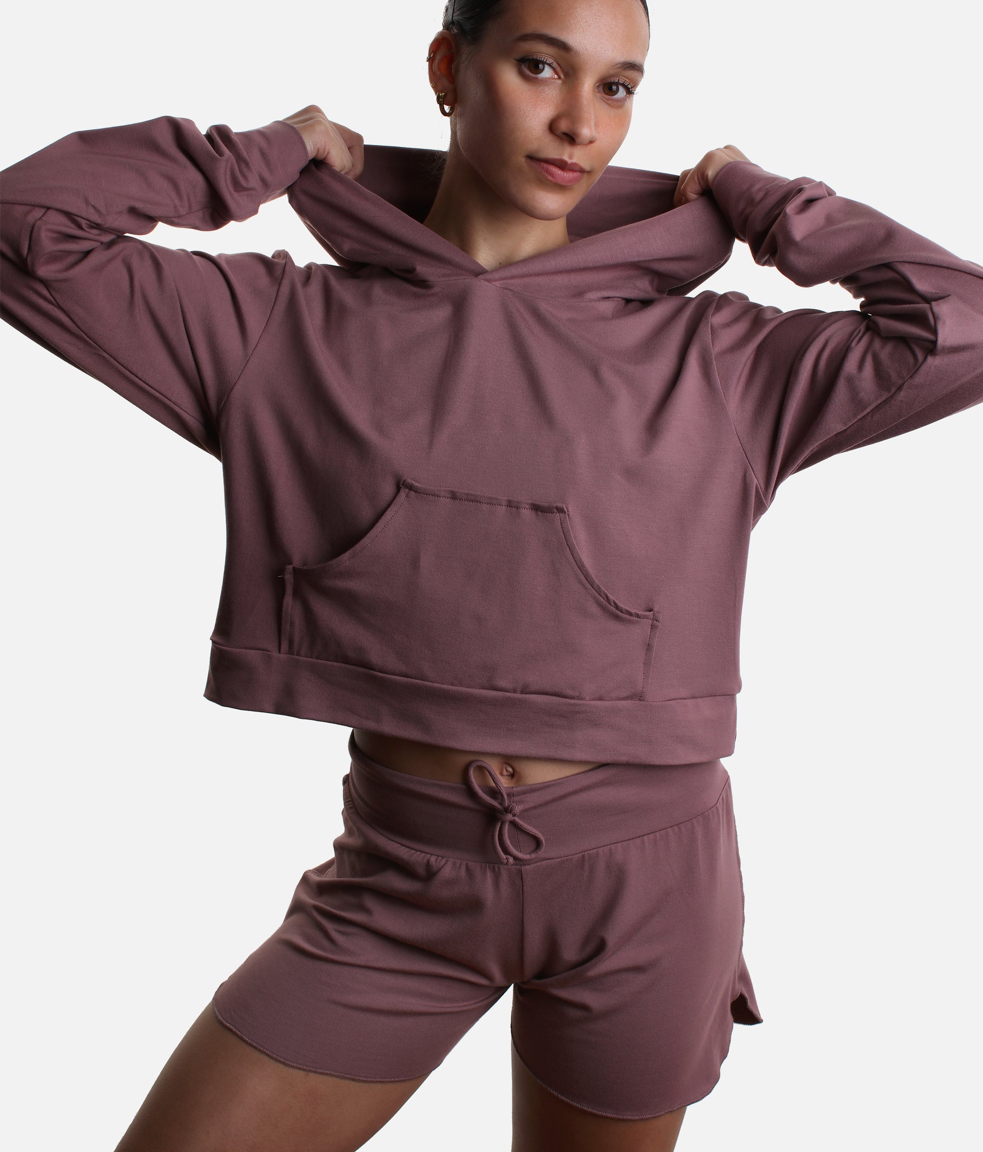 Cropped Hoodie, Soft Bamboo Dance Warm-Up Essential - REN