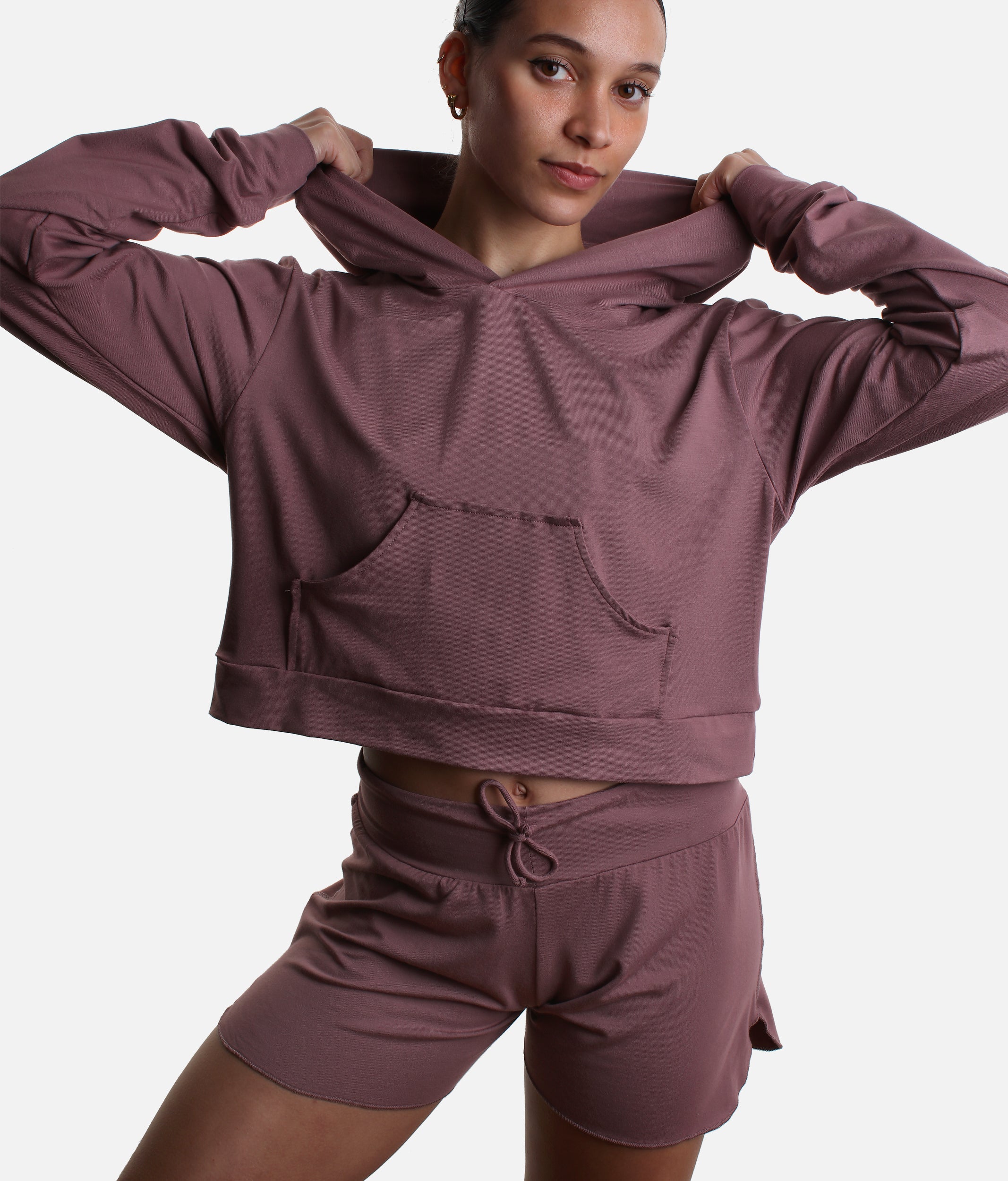 Cropped Hoodie, Soft Bamboo Dance Warm-Up Essential - REN