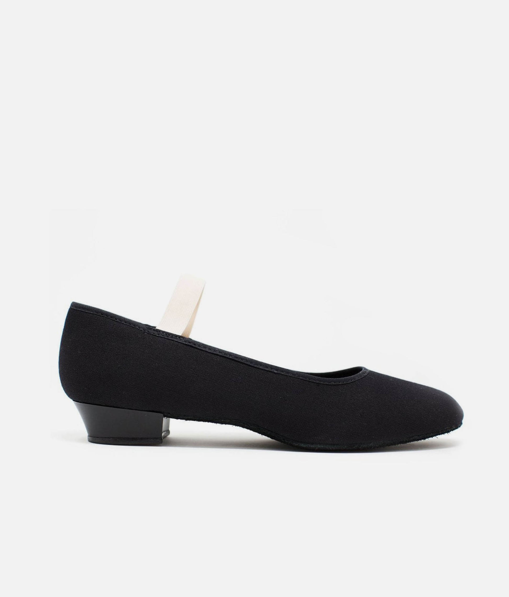 RO12 - RAD Approved Canvas Character Shoes, Low Heel for Ballet Exams