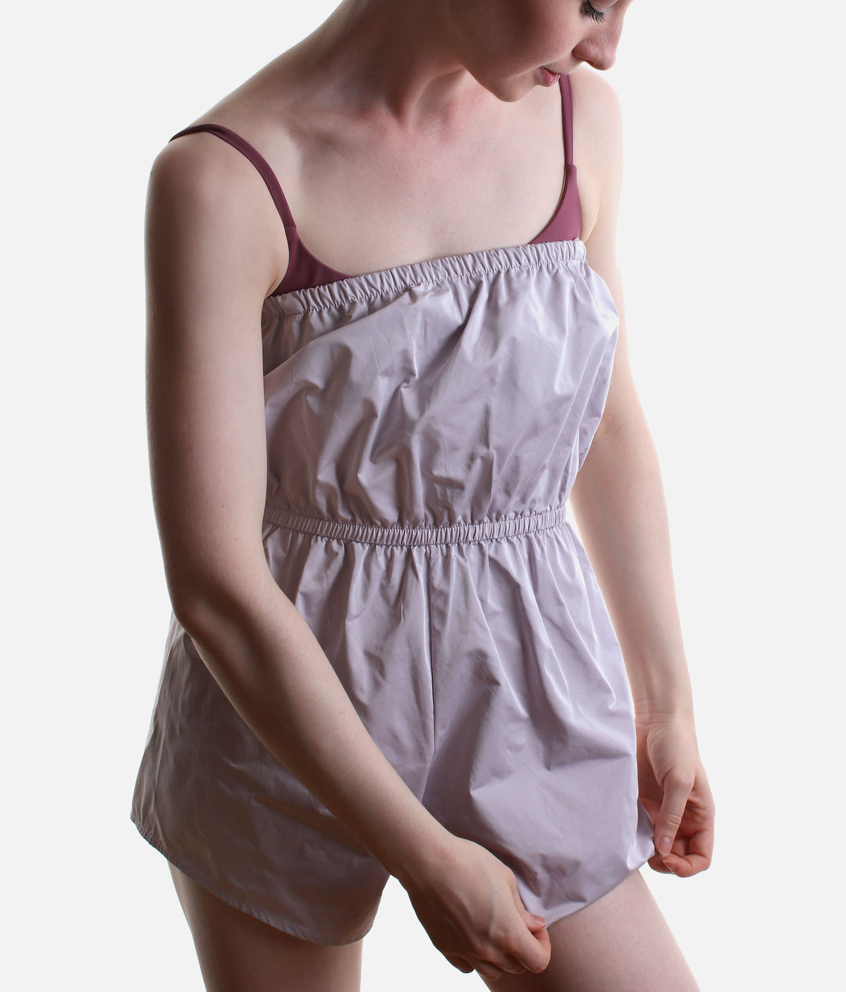Pull-On Micro Romper for Ballet Warm-Ups