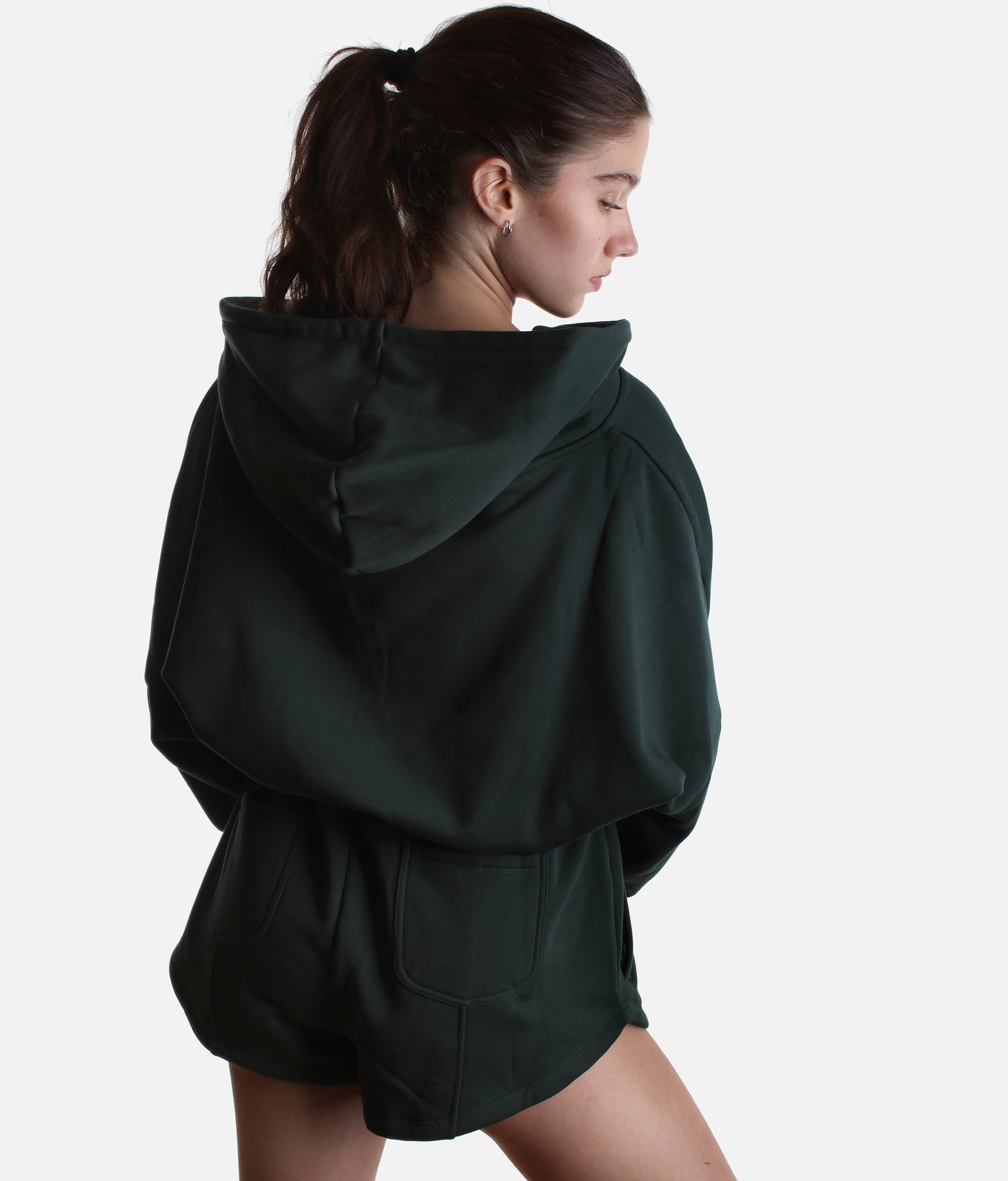 Cozy CLOUD ROMPER - Oversized Hooded Romper in Green