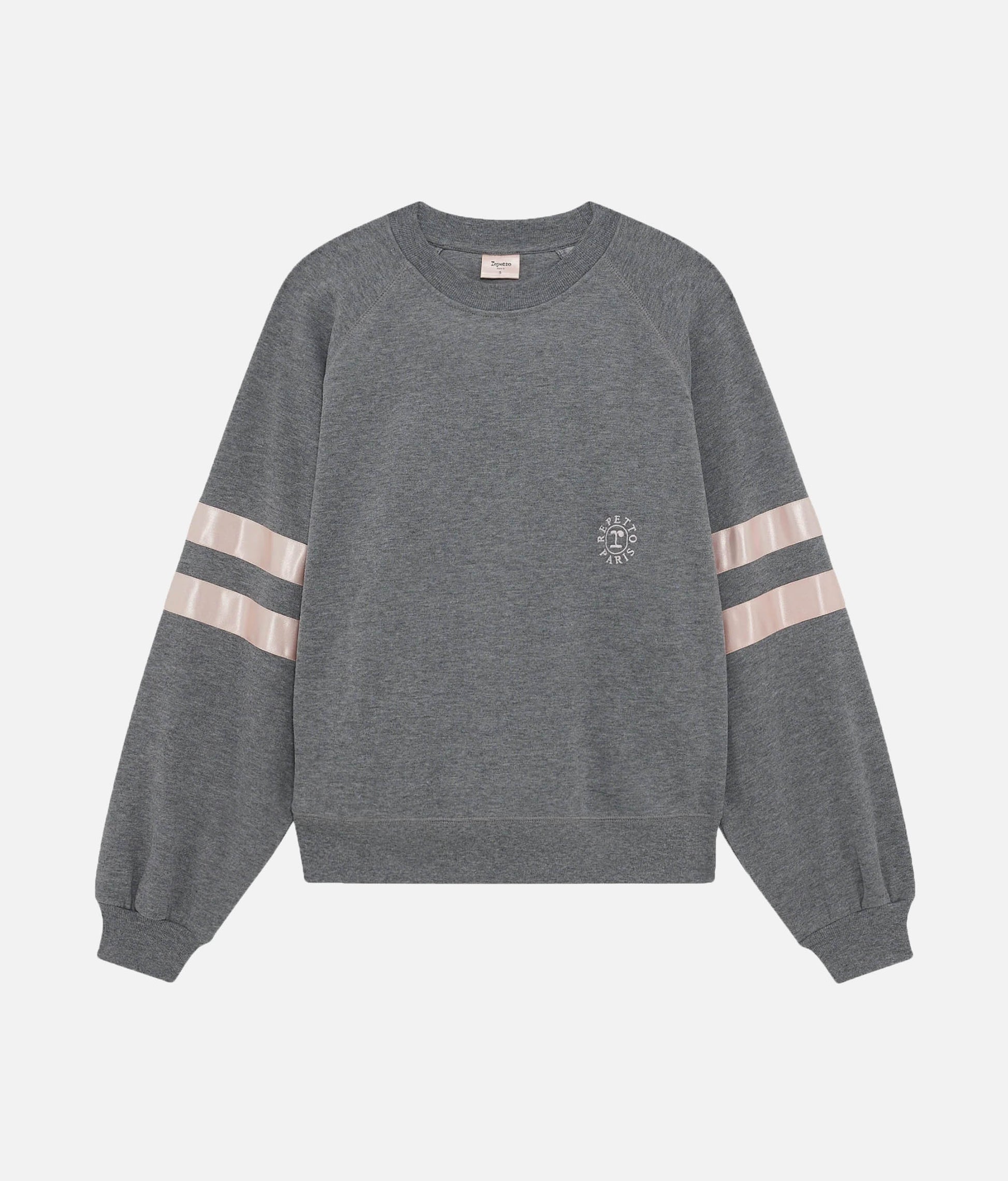 Oversized Sweatshirt with Satin Ribbon Detailing - S0573