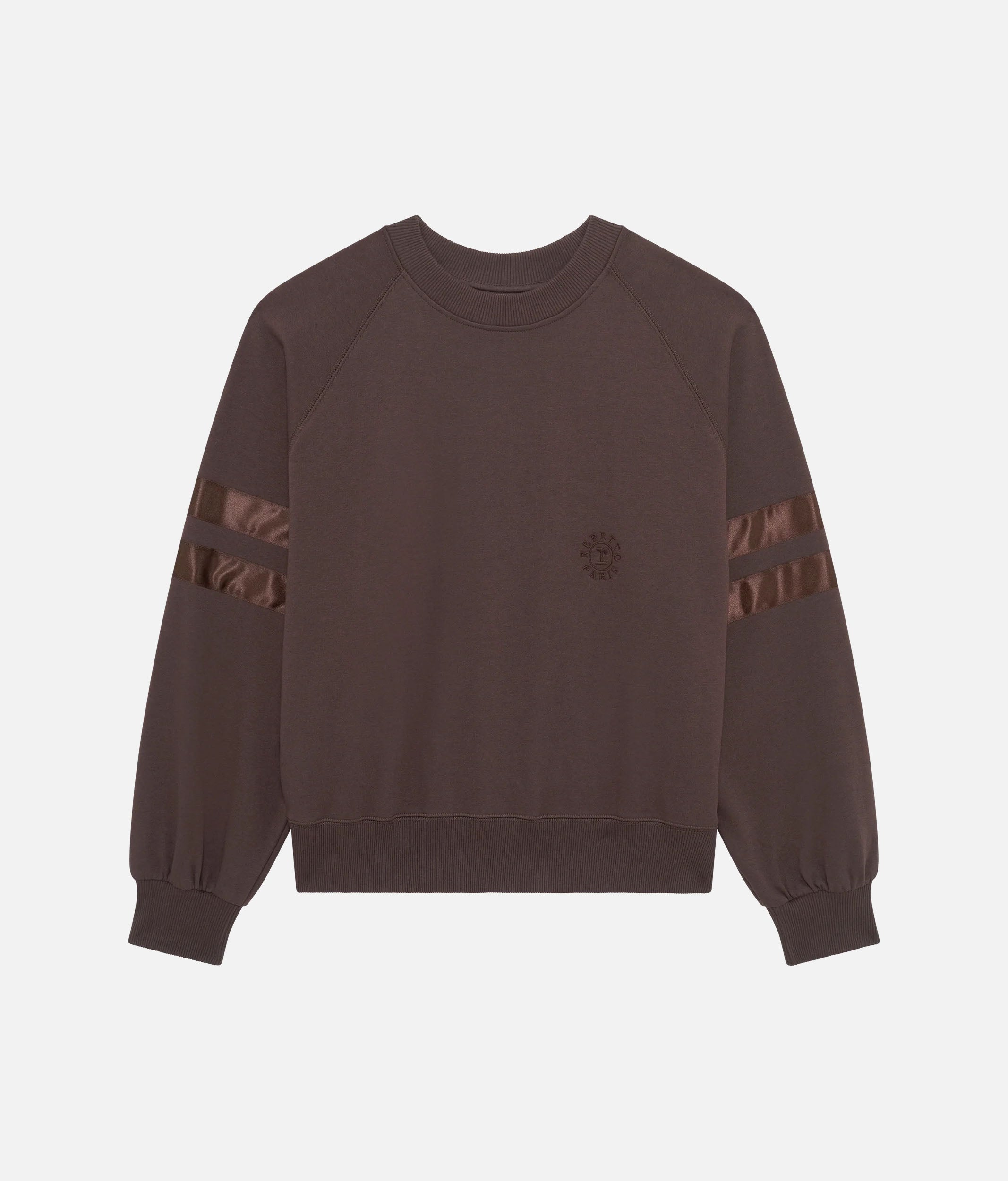 Oversized Sweatshirt with Satin Ribbon Detailing - S0573