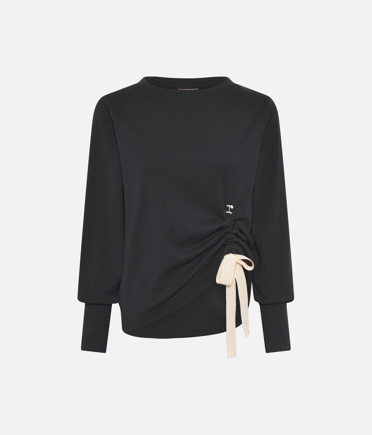 Repetto Side Bow Sweatshirt S0797 – Black Ballet Warm-Up Top