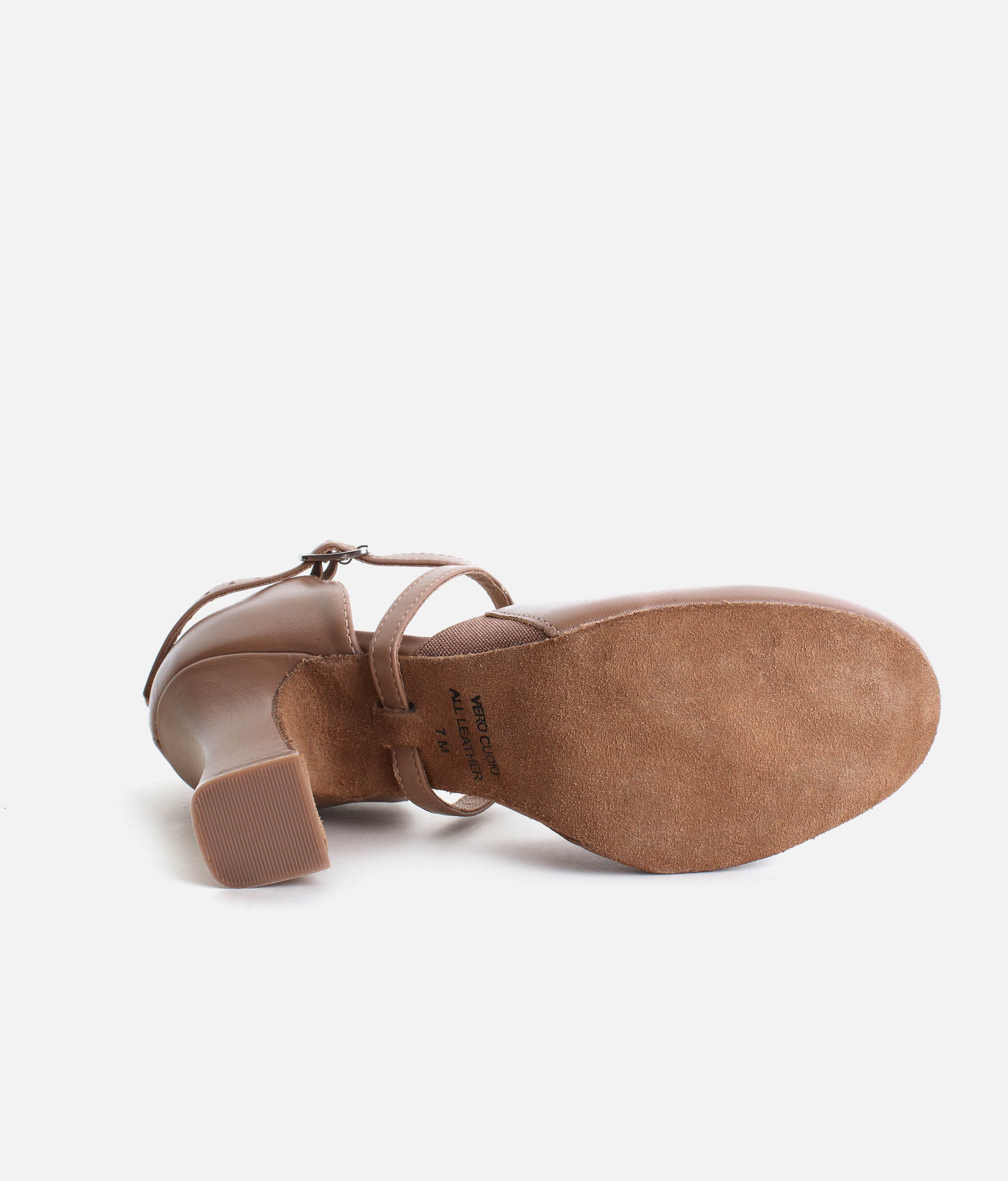 SD153 - High-Stability X-Strap Leather Character Shoes, Reinforced Heel